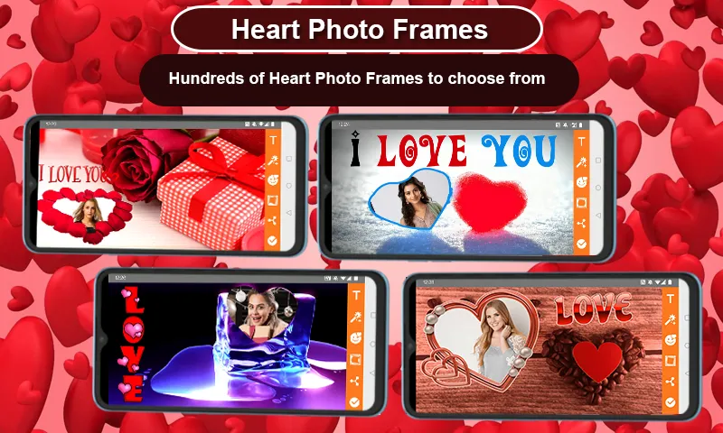 Romantic Heart Photo Frames | Indus Appstore | Screenshot