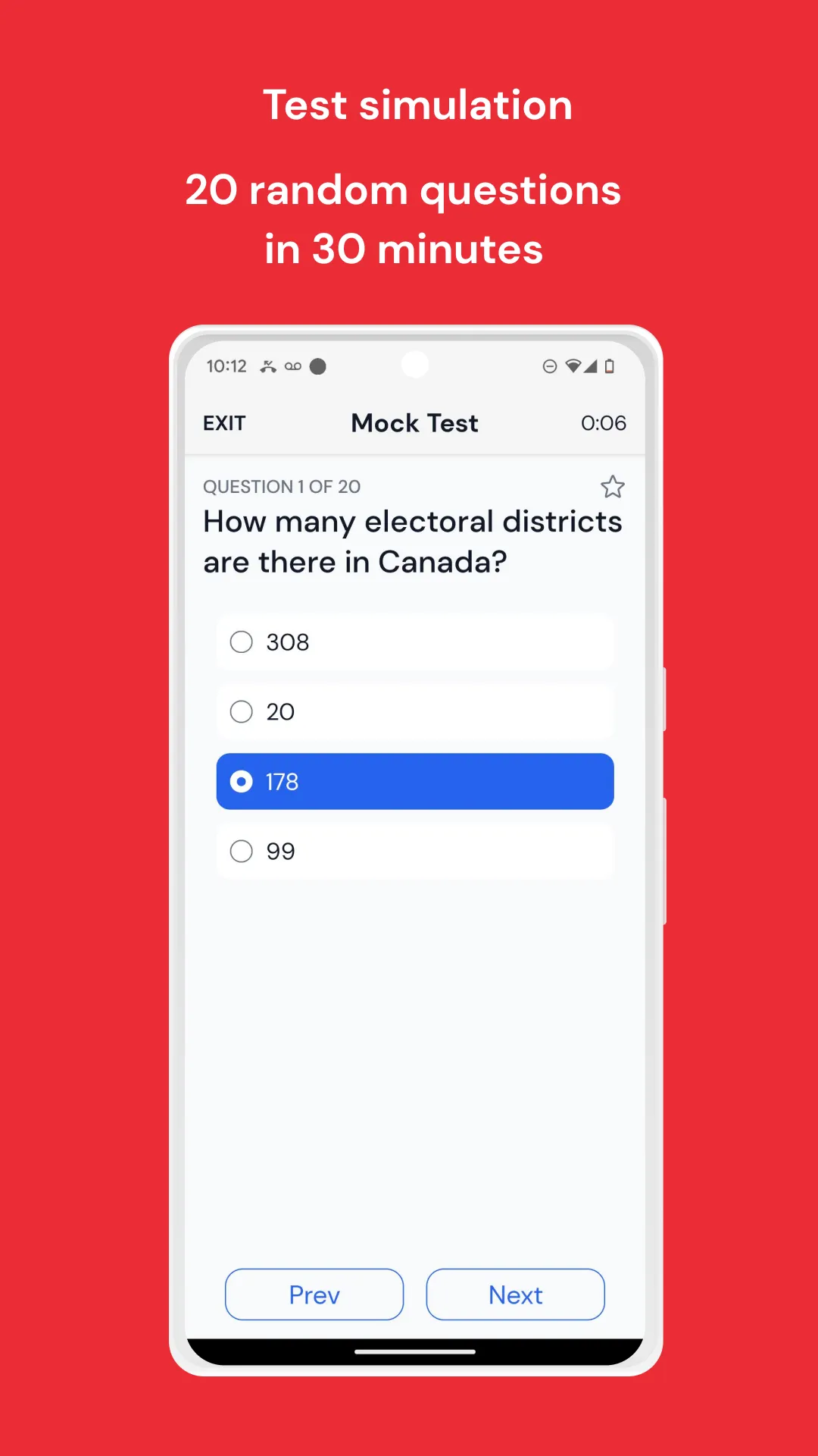 Canadian Citizenship Test 2023 | Indus Appstore | Screenshot