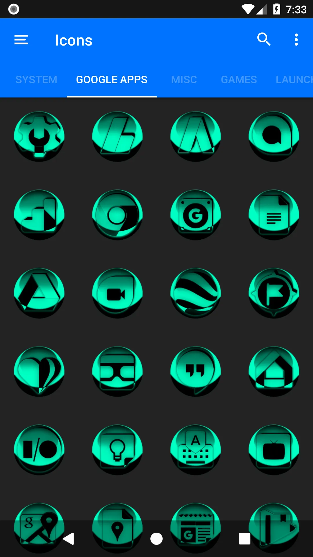 Teal Icon Pack Style 3 | Indus Appstore | Screenshot