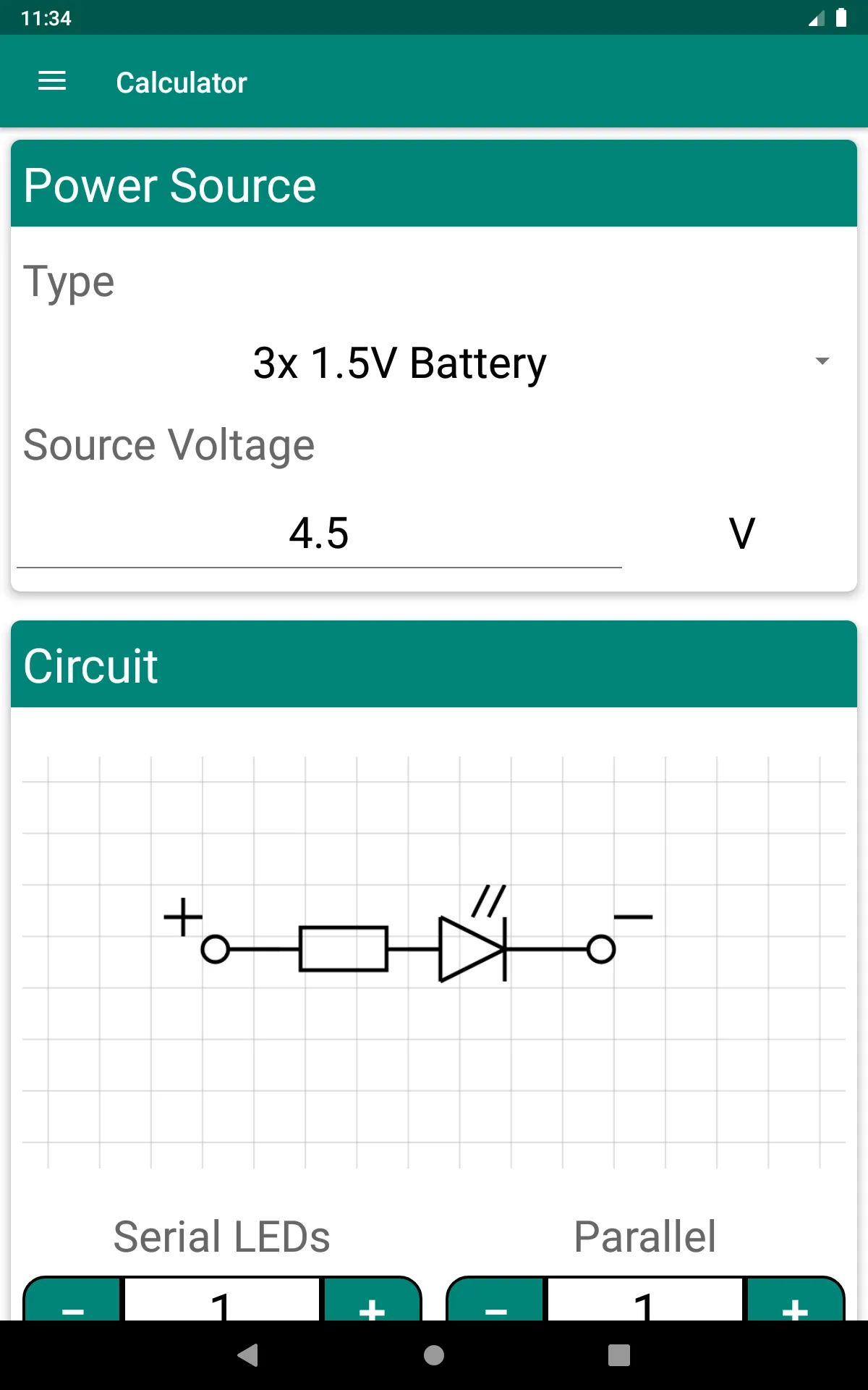 LED Resistor - Calculator | Indus Appstore | Screenshot