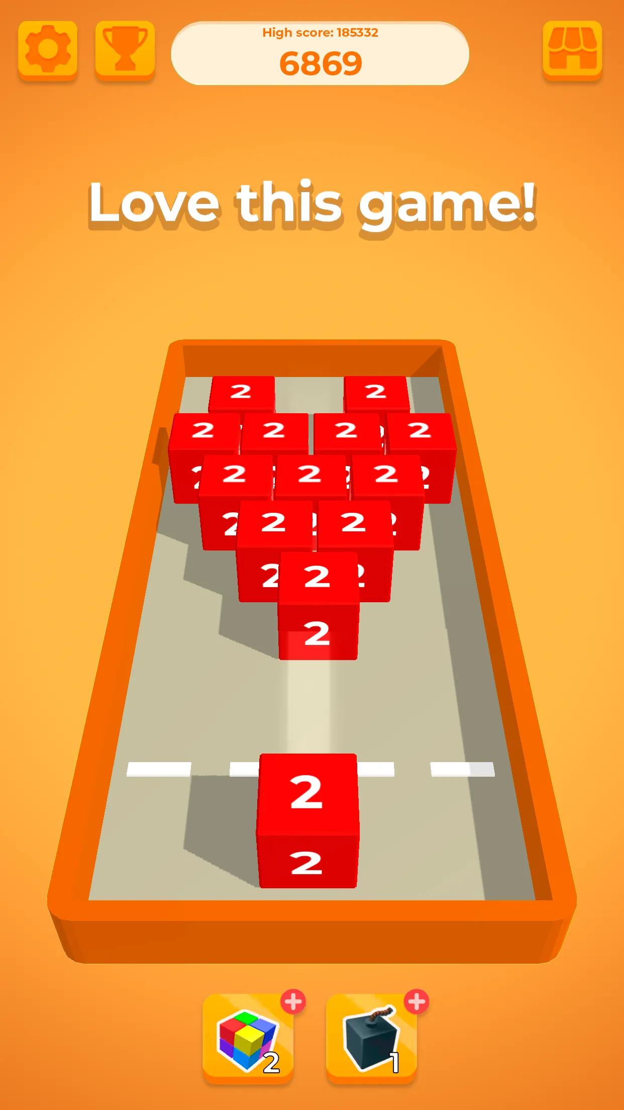 Chain Cube 2048: 3D merge game | Indus Appstore | Screenshot