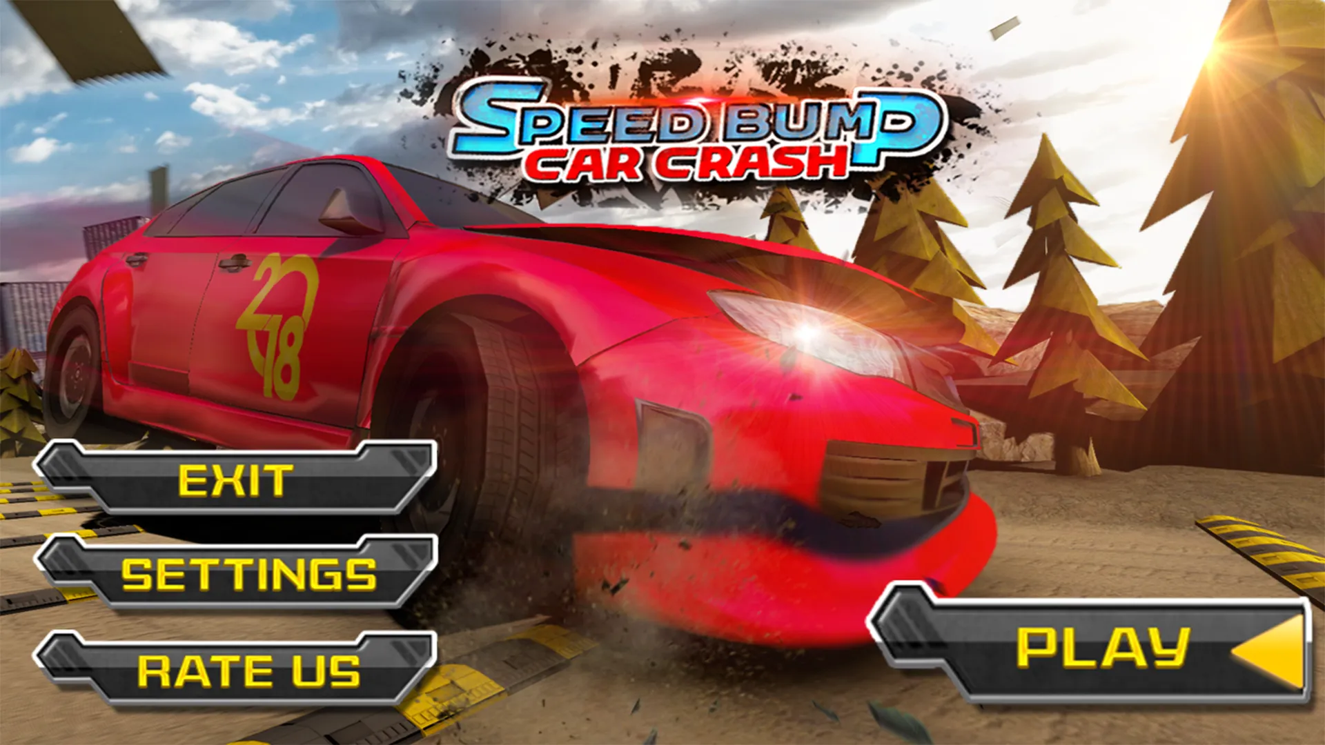 Speed Bump Car Crash Ramp Race | Indus Appstore | Screenshot