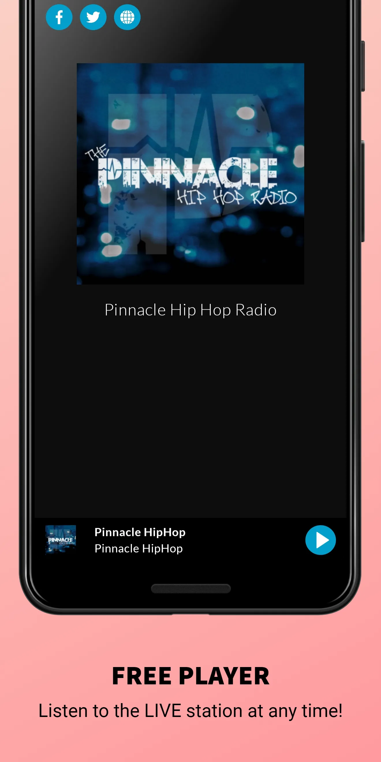 Pinnacle Hip Hop Radio | Indus Appstore | Screenshot