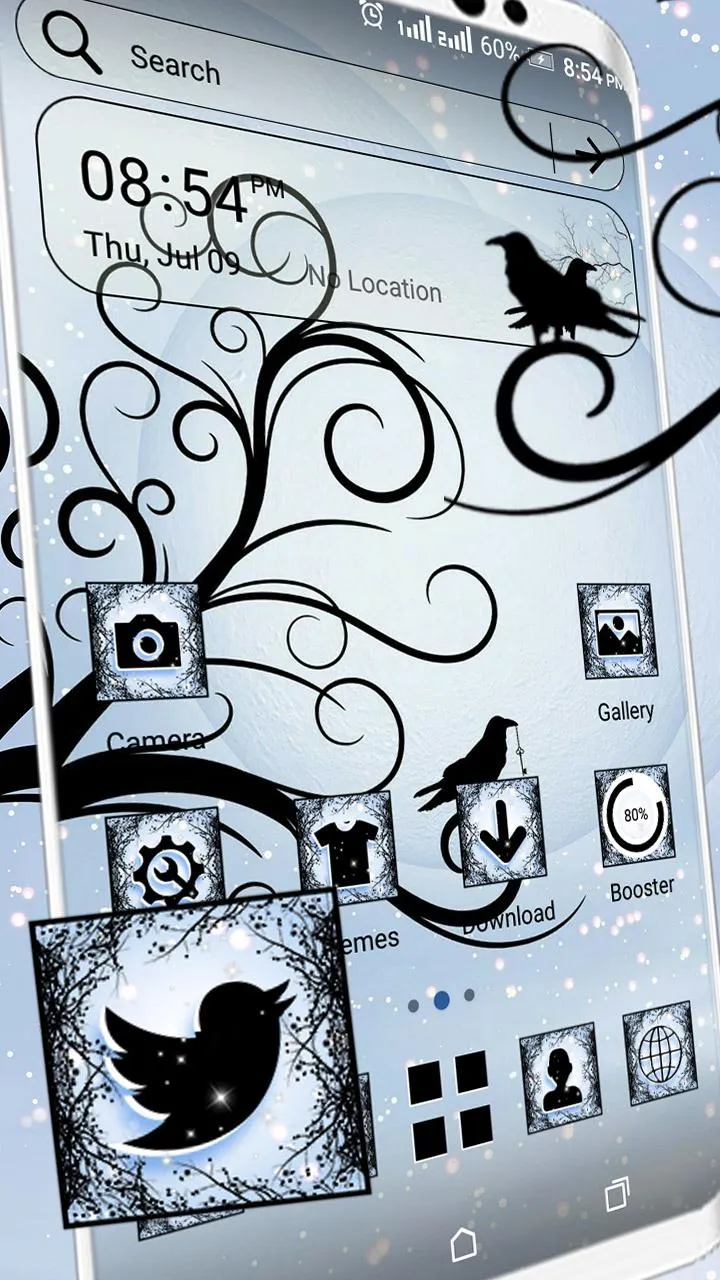 Illustration Crow Tree Theme | Indus Appstore | Screenshot