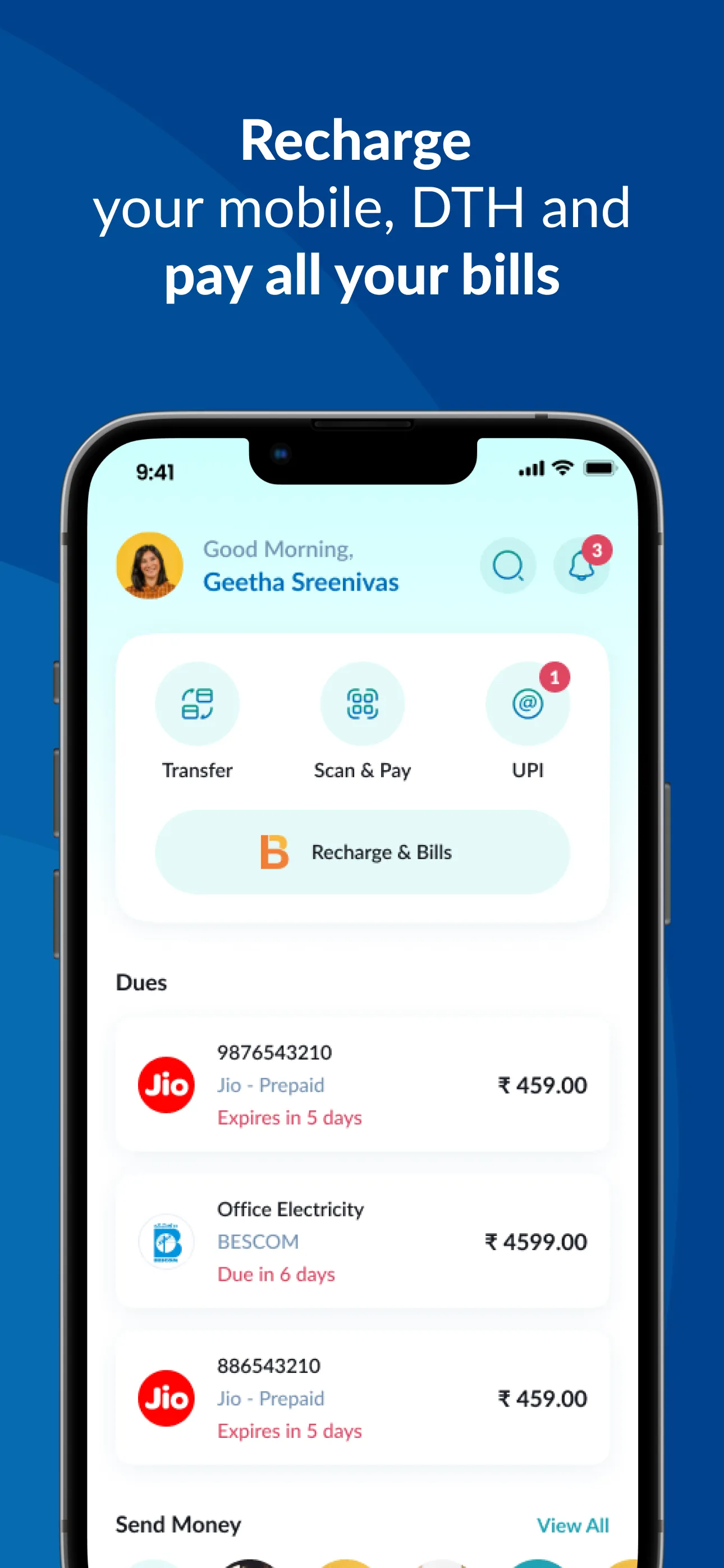 IOB Connect - Mobile Banking | Indus Appstore | Screenshot