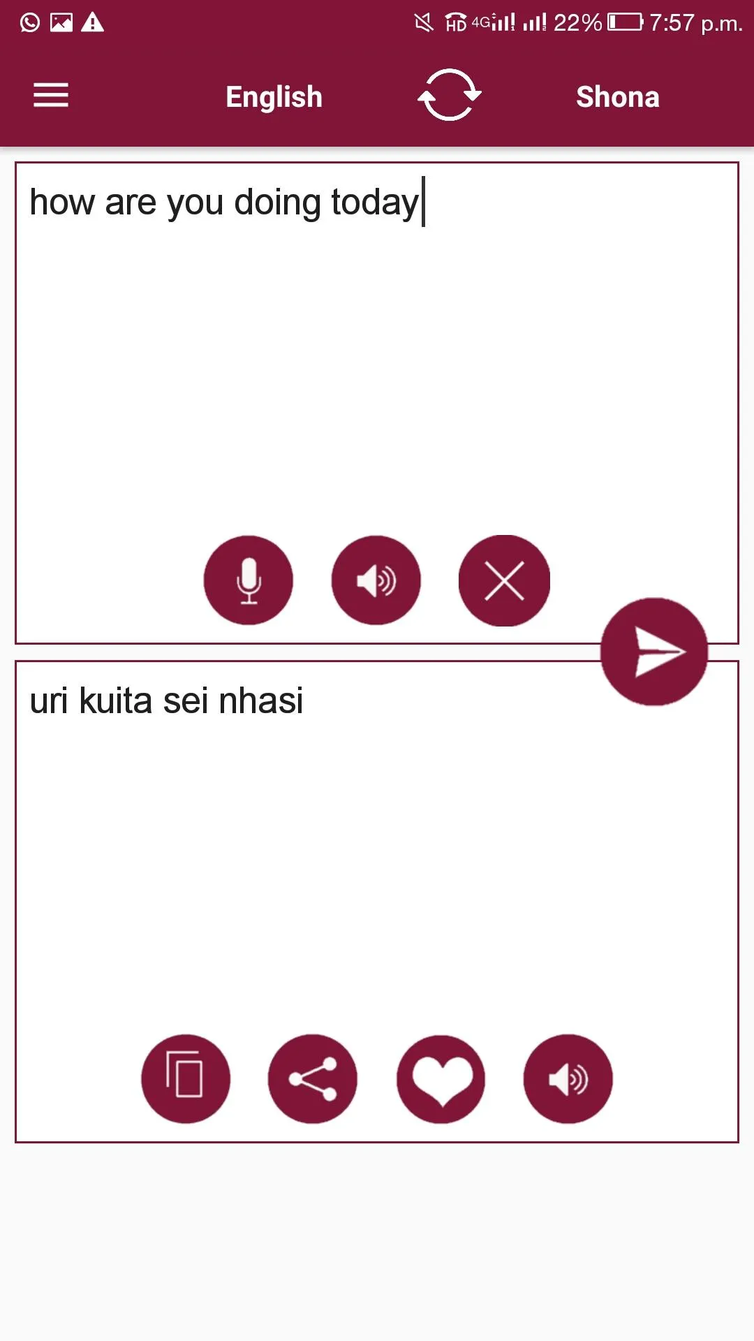 Shona - English Translator | Indus Appstore | Screenshot