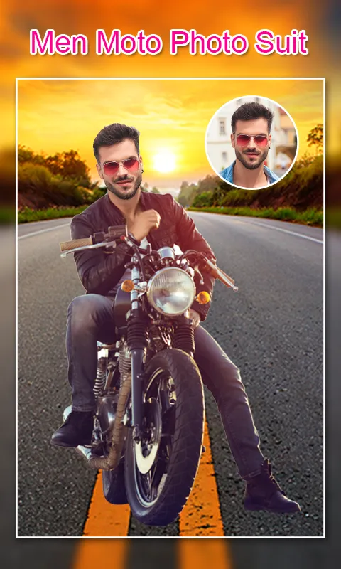 Men Moto Photo Suit | Indus Appstore | Screenshot