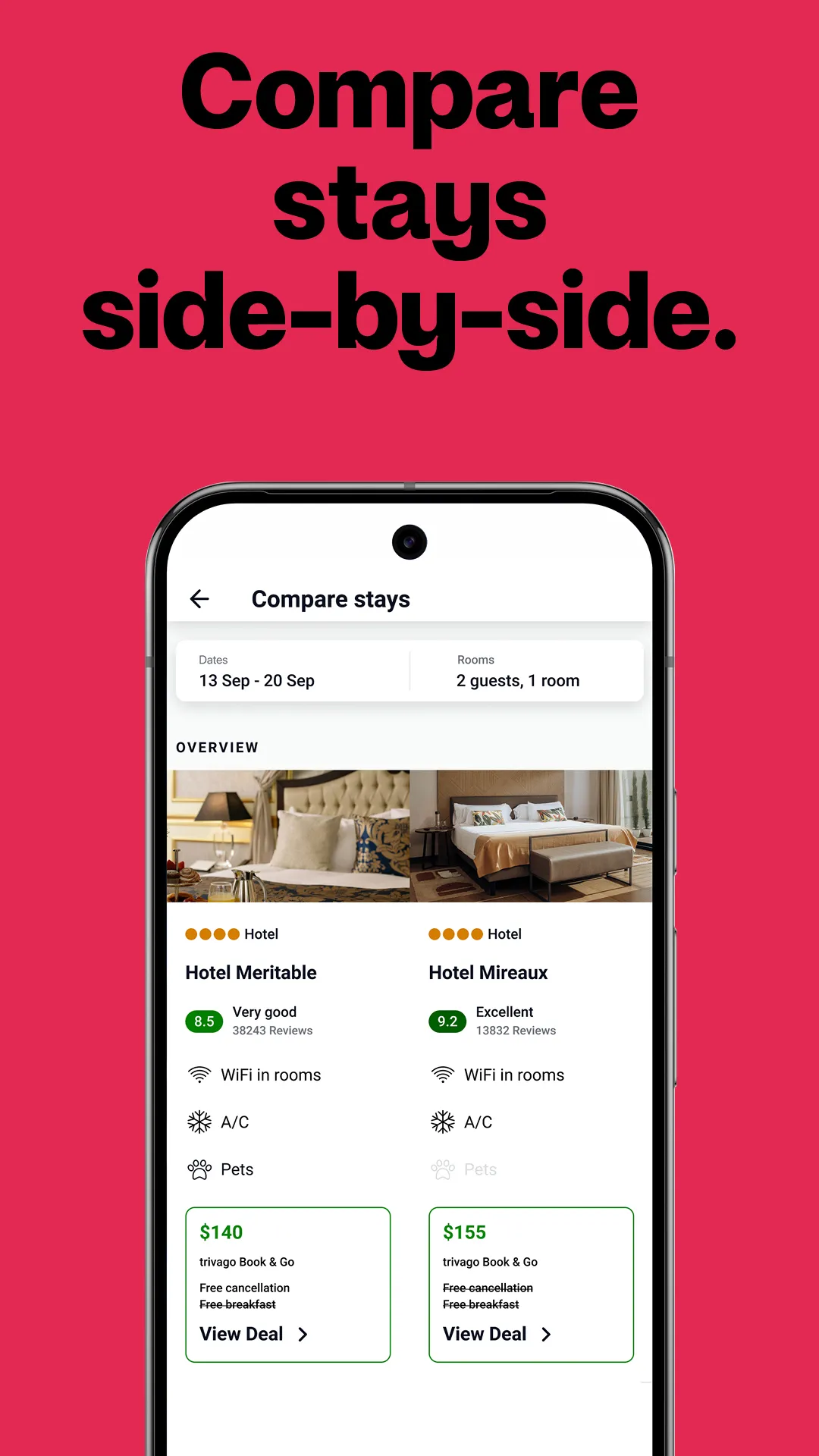 trivago: Compare hotel prices | Indus Appstore | Screenshot