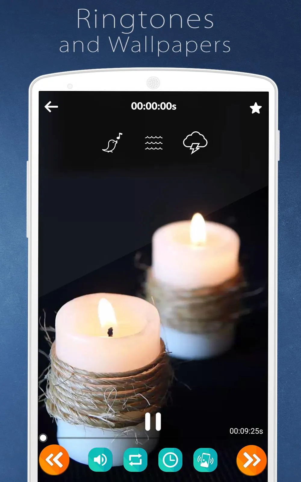 Relaxing Candles: music, sleep | Indus Appstore | Screenshot