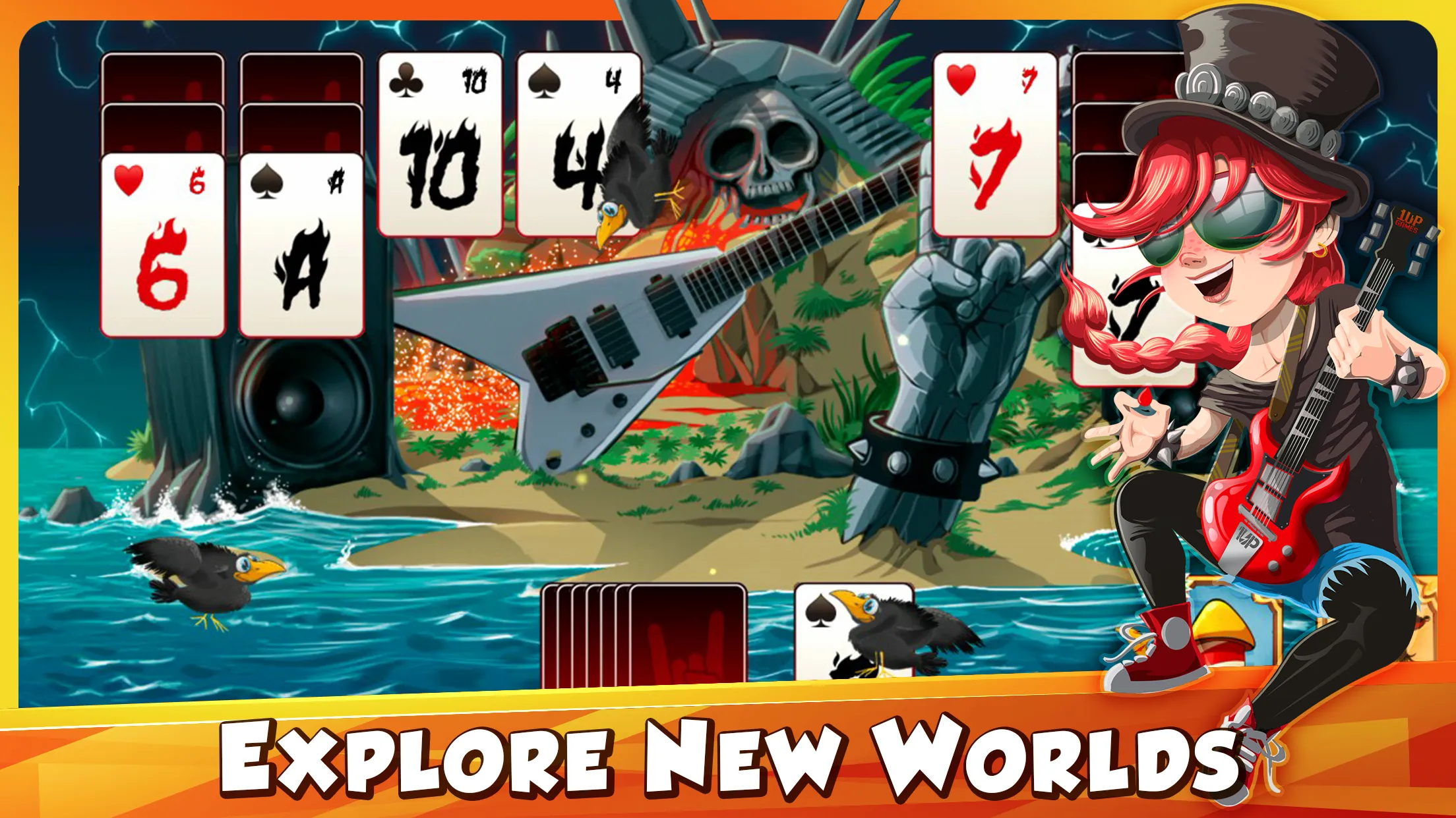 Solitaire Tripeaks Lost Worlds | Indus Appstore | Screenshot