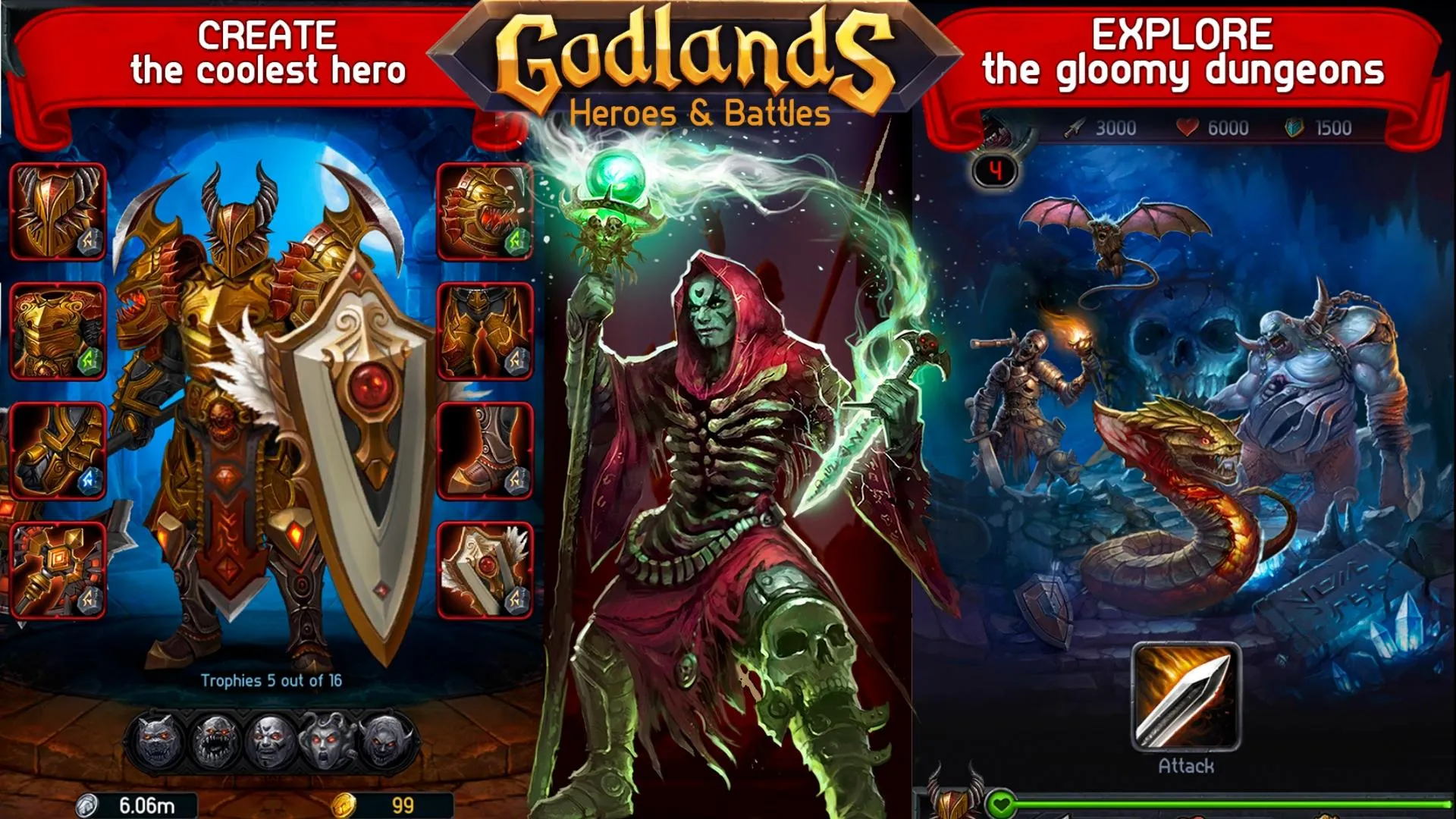 Godlands RPG - Fight for Thron | Indus Appstore | Screenshot