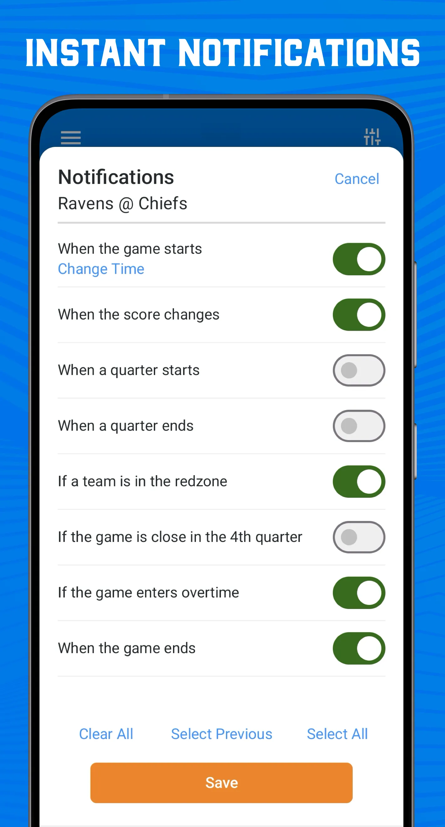 Scores App: NFL Football 2024 | Indus Appstore | Screenshot