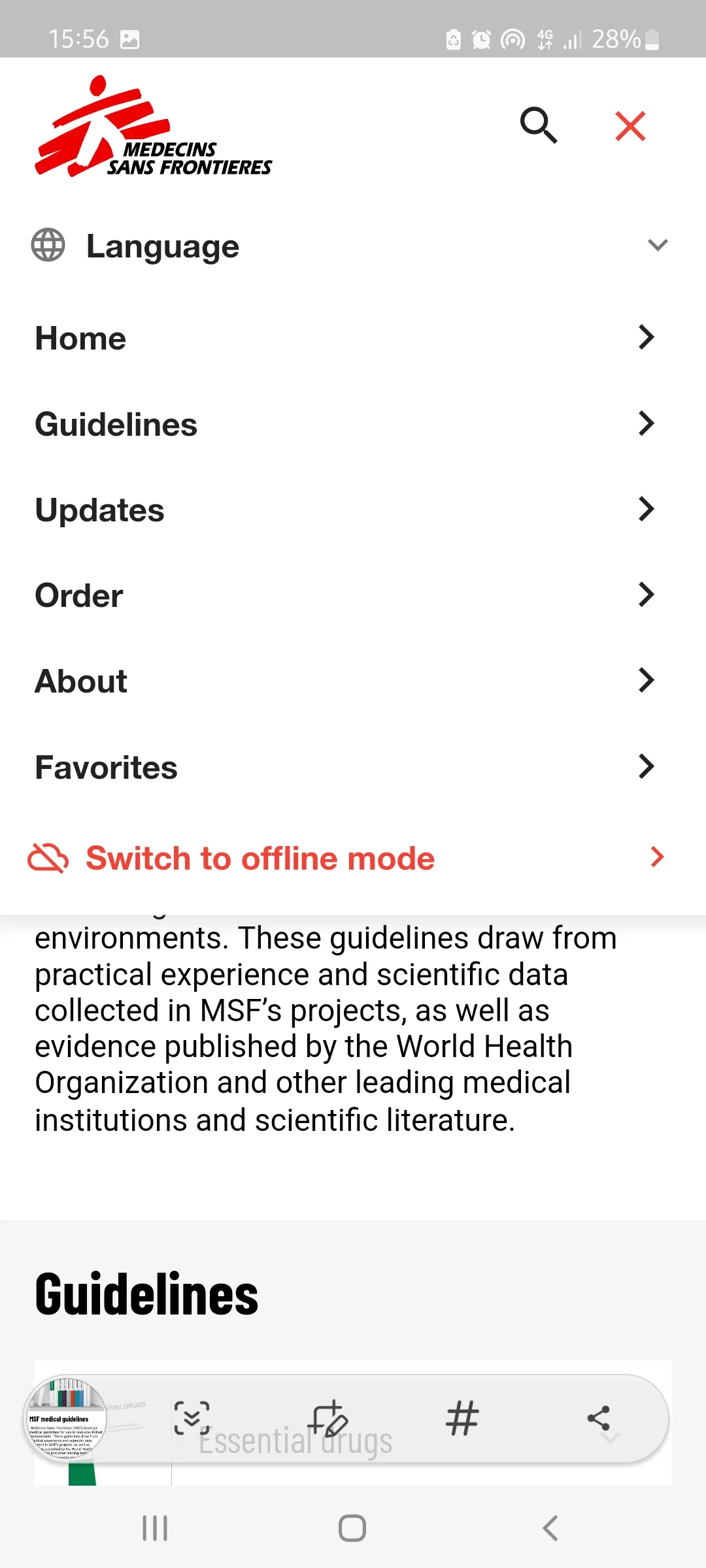 MSF Medical Guidelines | Indus Appstore | Screenshot