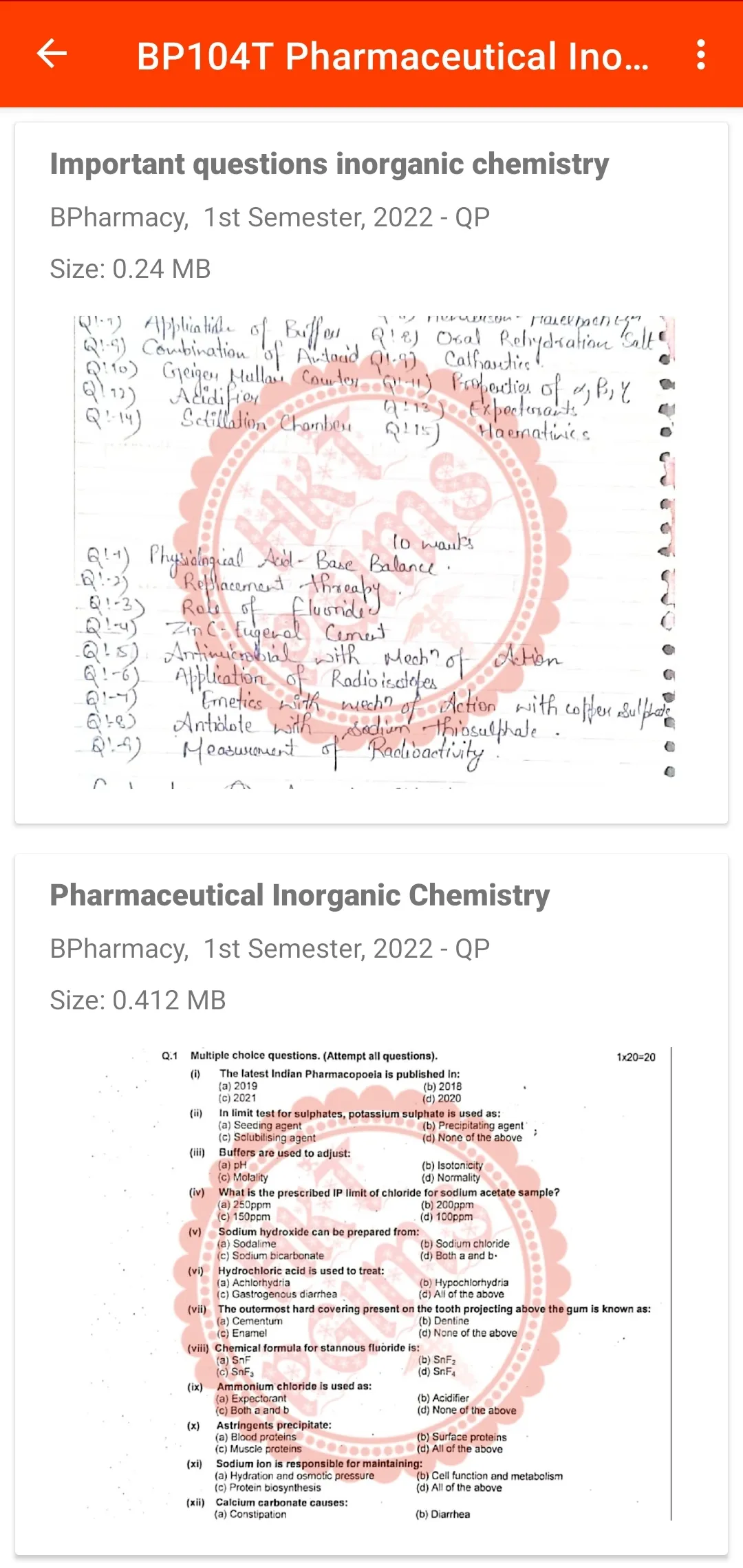 HKT PGIMS Notes Question Paper | Indus Appstore | Screenshot