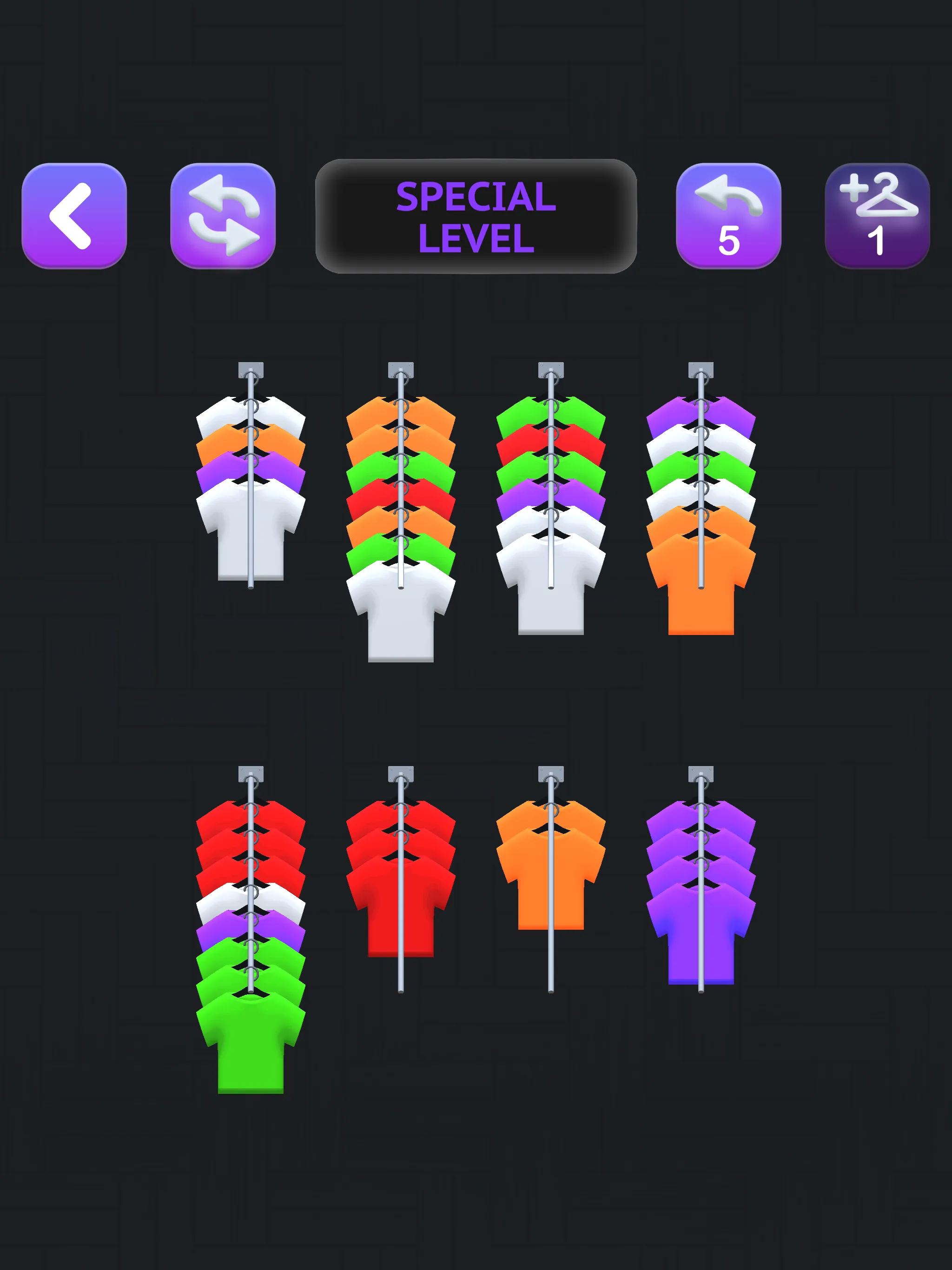 Clothes Sort Puzzle | Indus Appstore | Screenshot