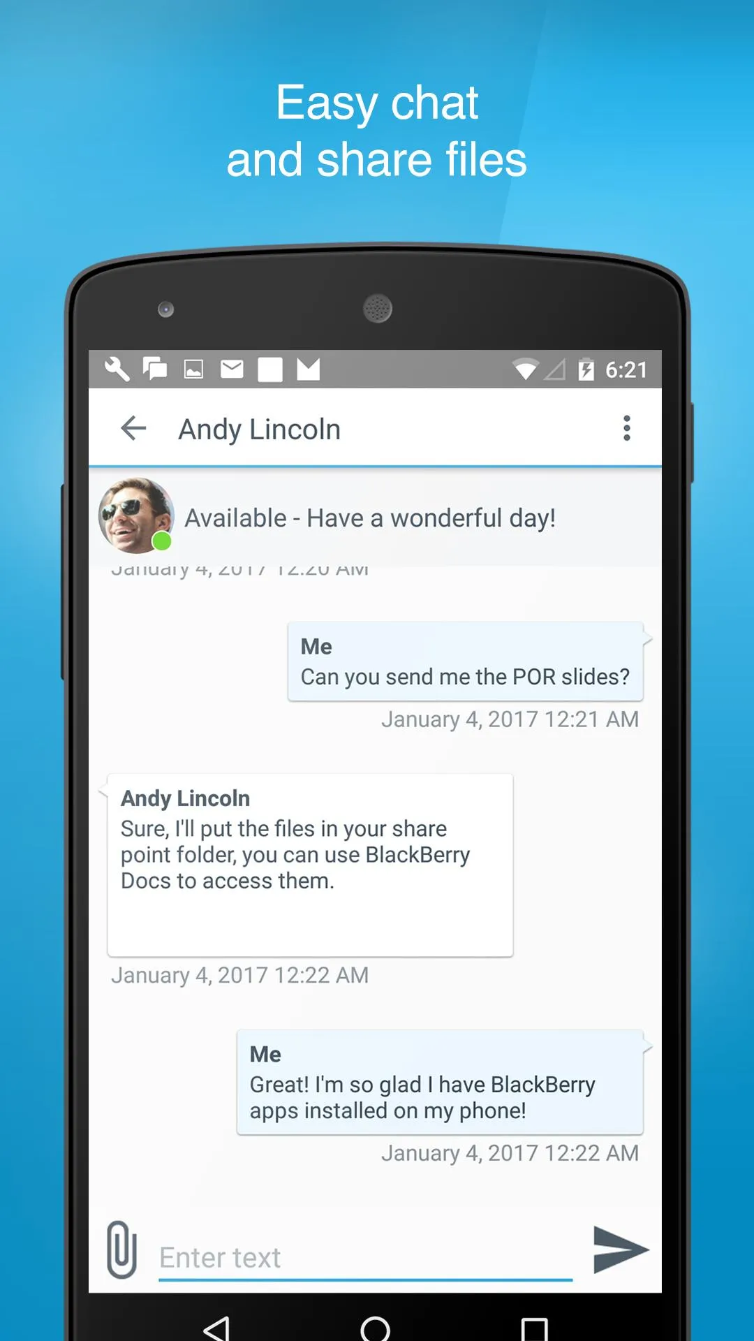 BlackBerry Connect | Indus Appstore | Screenshot