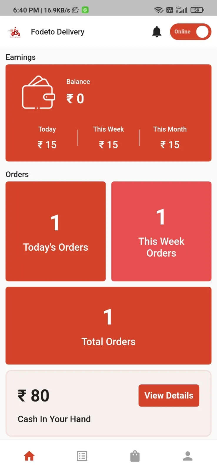 Fodeto Delivery | Indus Appstore | Screenshot