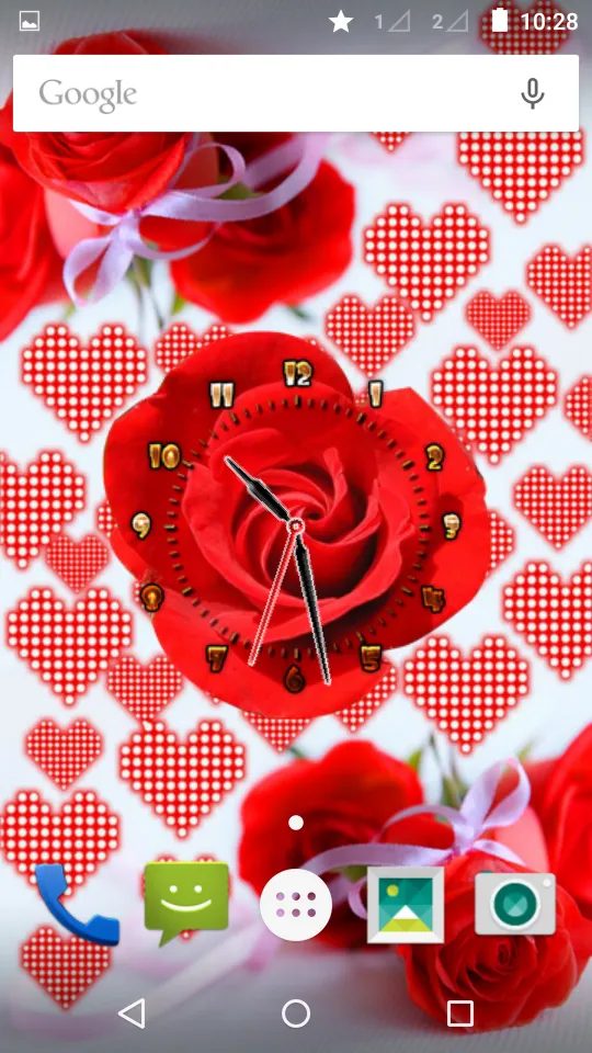 Rose Flower Clock | Indus Appstore | Screenshot