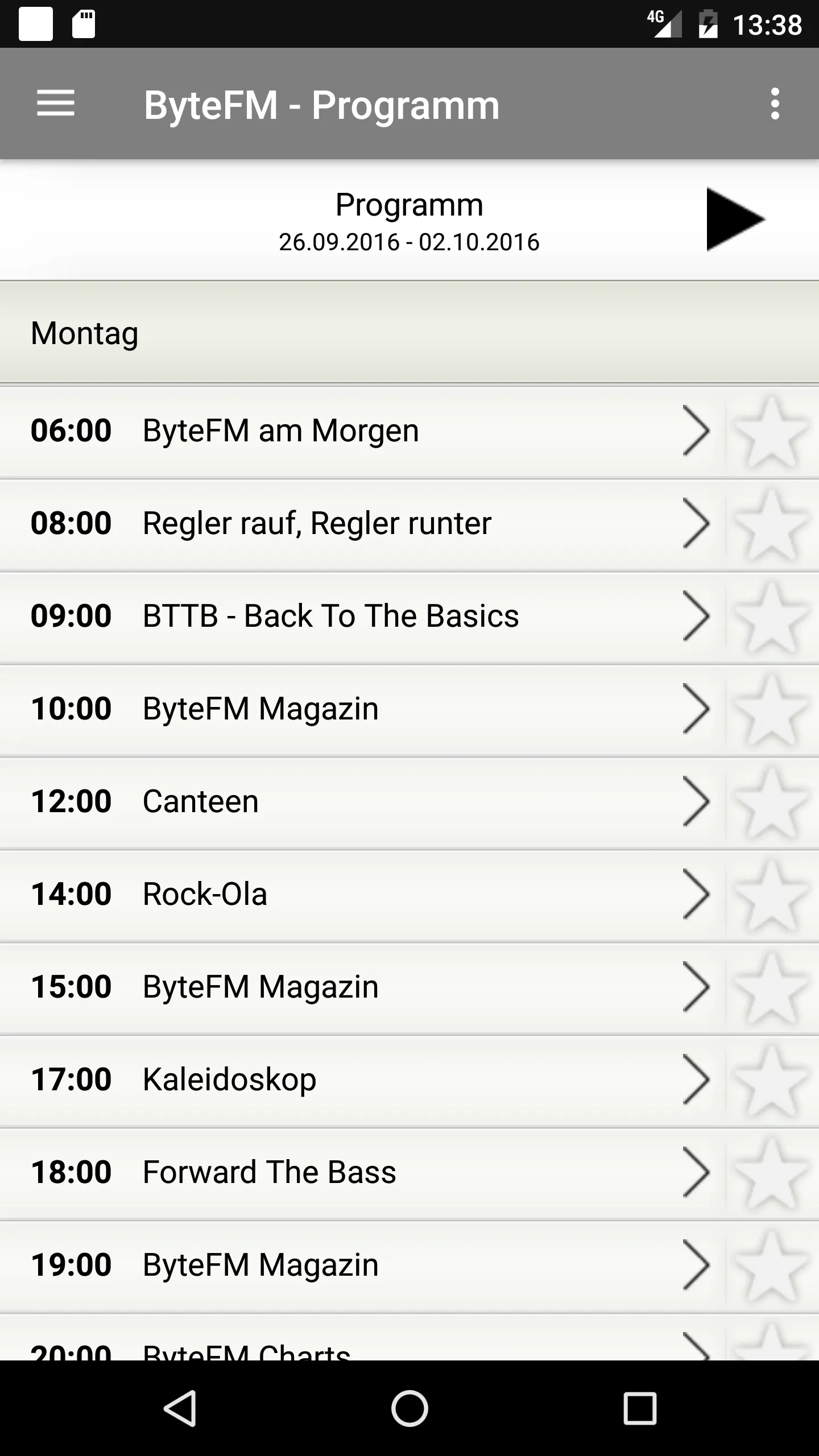 ByteFM Radio für gute Musik | Indus Appstore | Screenshot