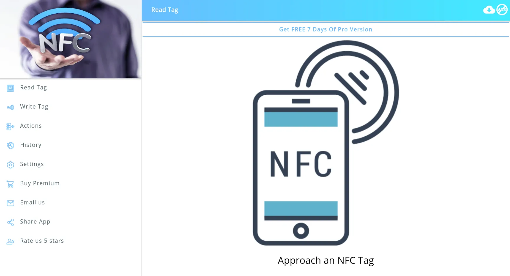 NFC write and read tags | Indus Appstore | Screenshot