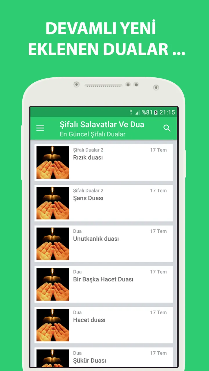 Şifa Salavatları ve Dualar | Indus Appstore | Screenshot