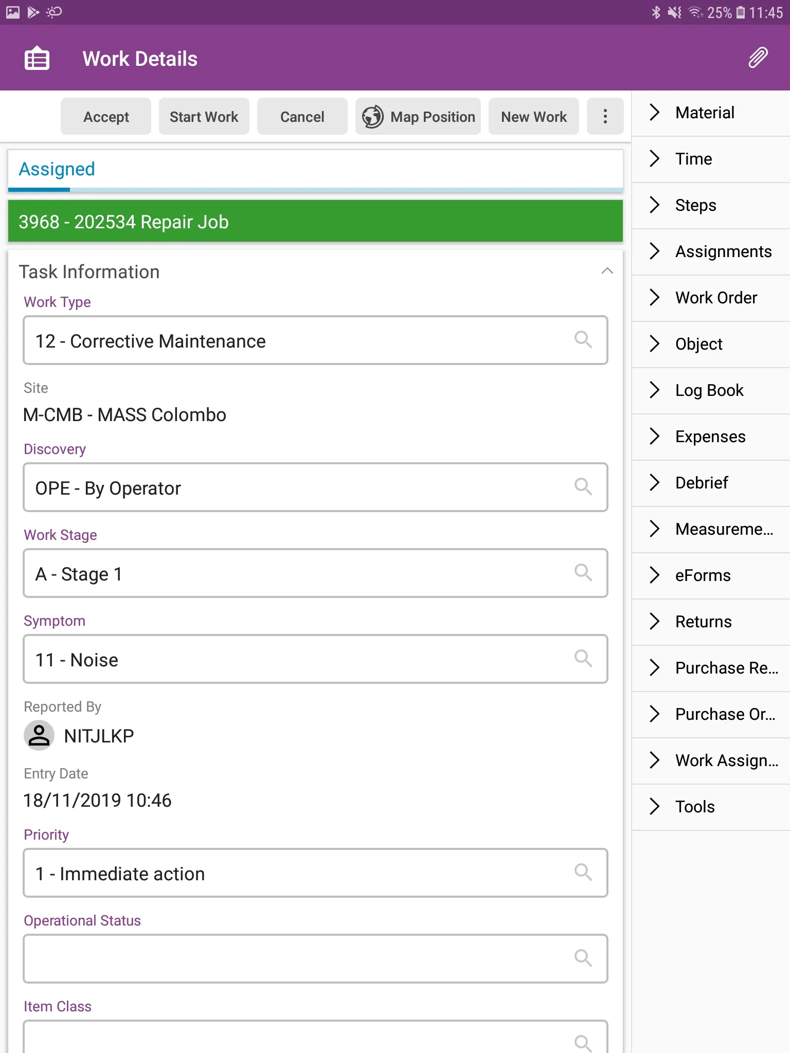 IFS MWO Maintenance 10 | Indus Appstore | Screenshot