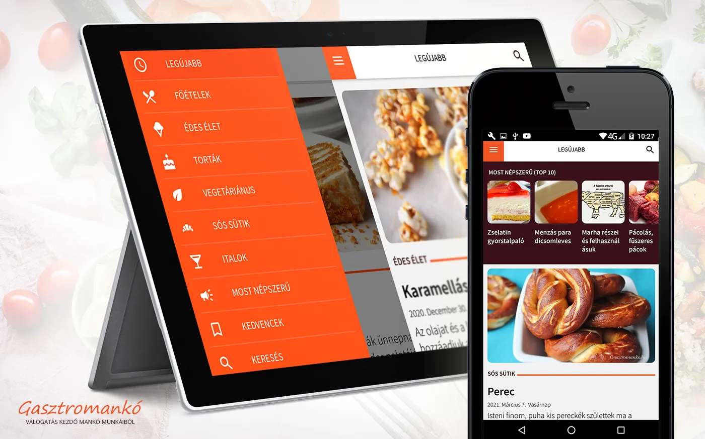Gasztromankó mobil receptek | Indus Appstore | Screenshot