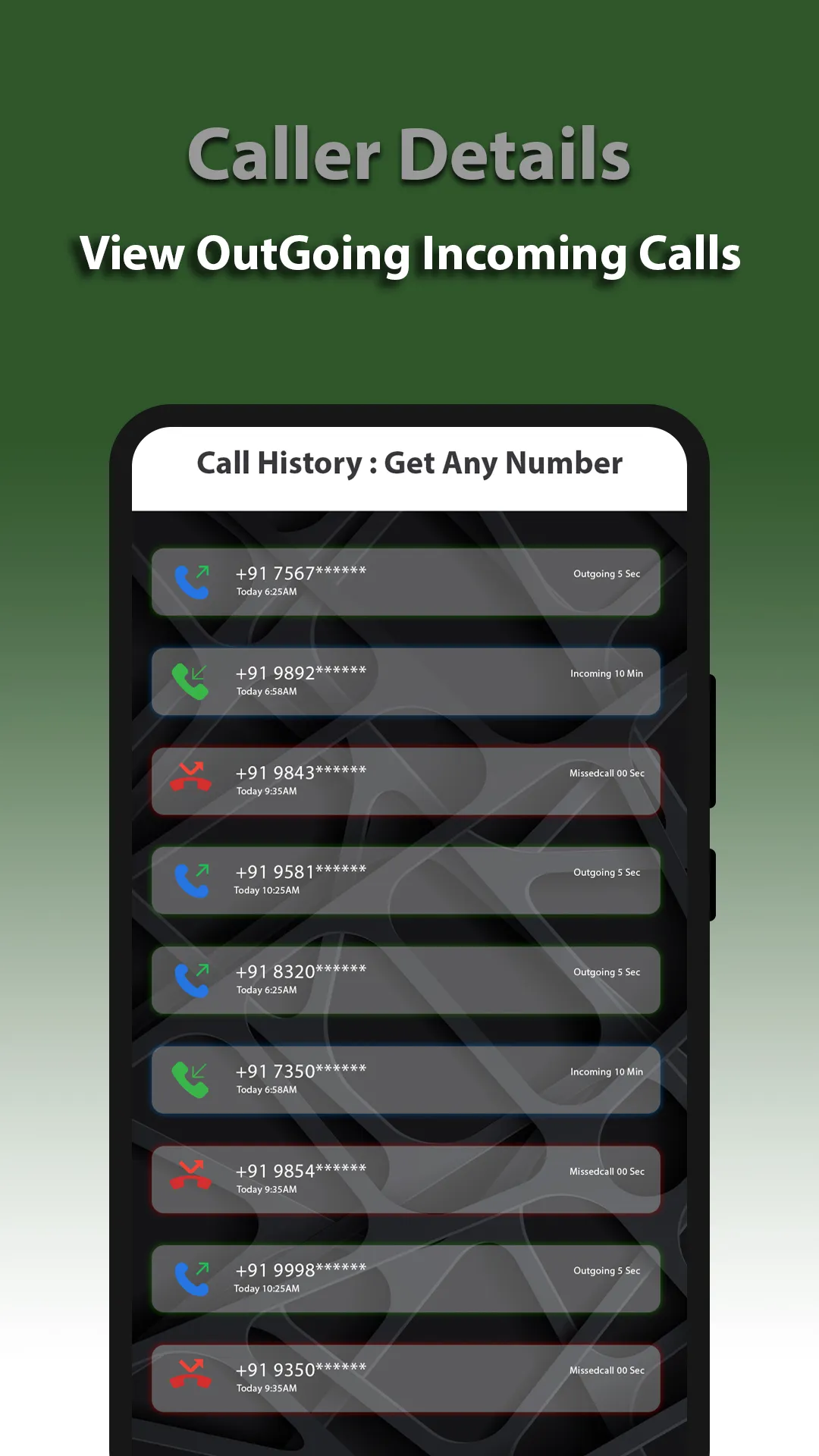 Call History Any Number Detail | Indus Appstore | Screenshot