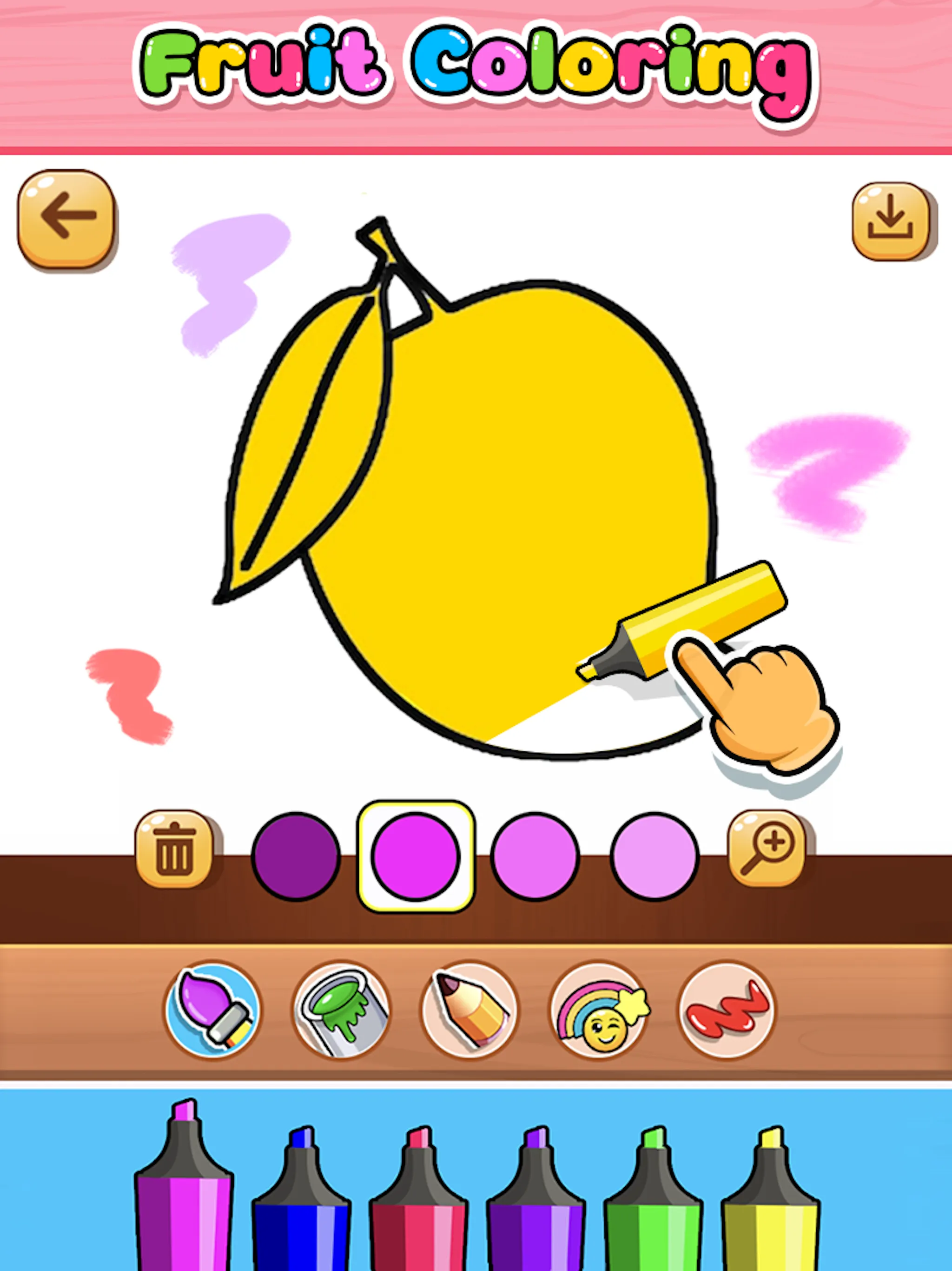 Coloring Fruits | Indus Appstore | Screenshot