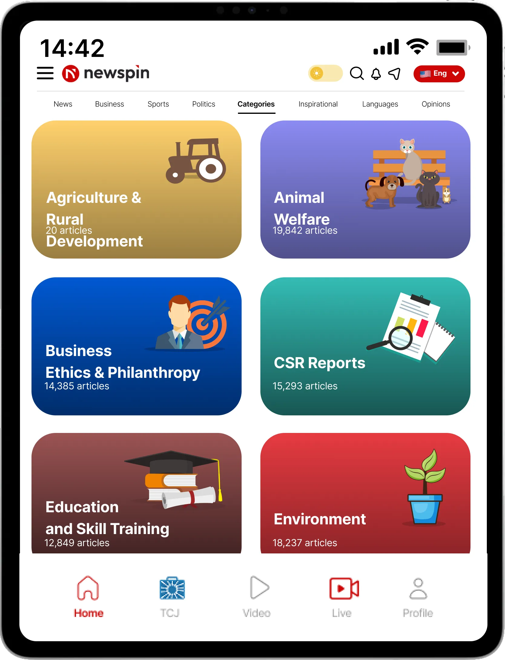 Newspin by The CSR Journal | Indus Appstore | Screenshot