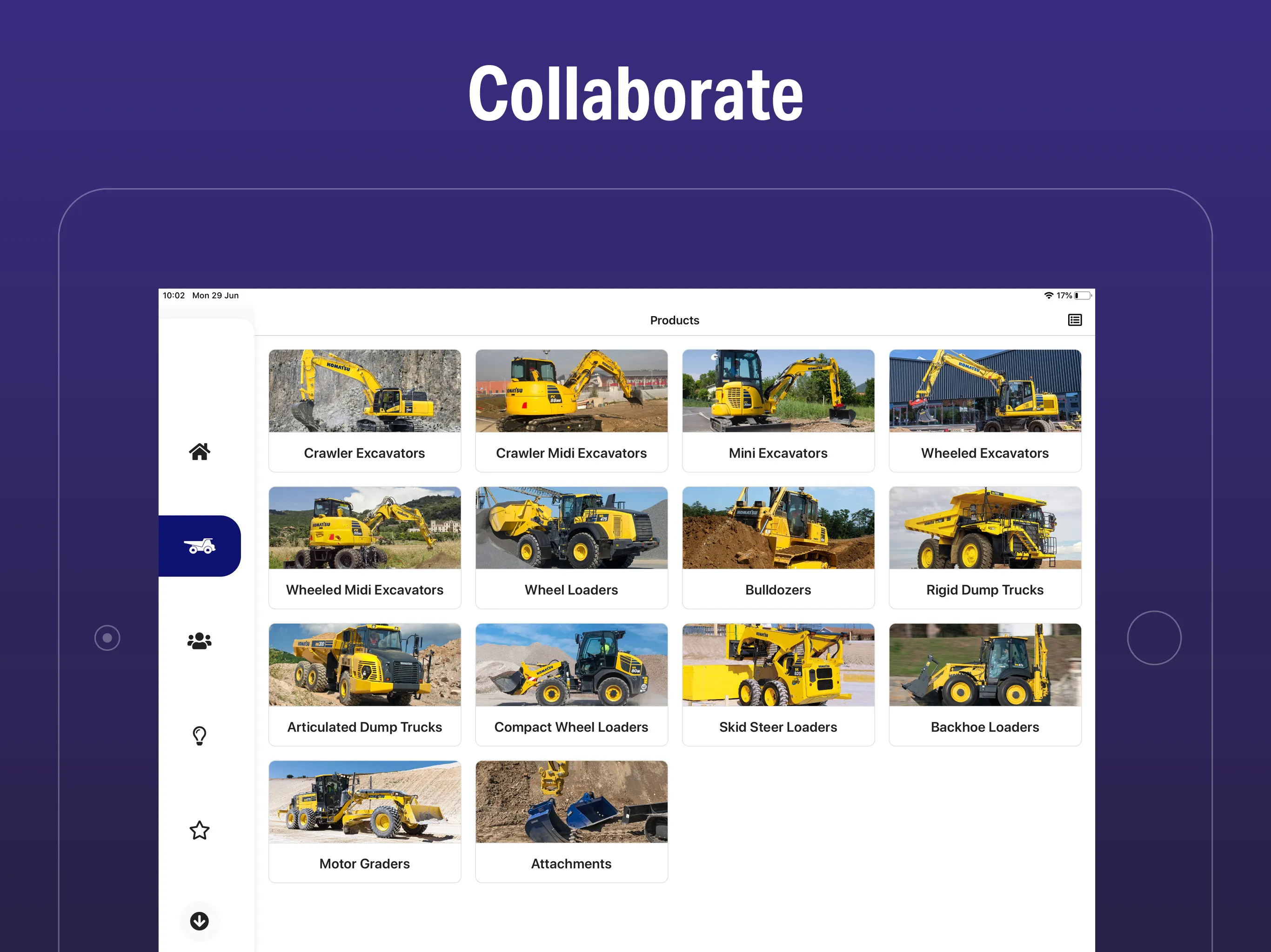 Komatsu Sales Tool | Indus Appstore | Screenshot