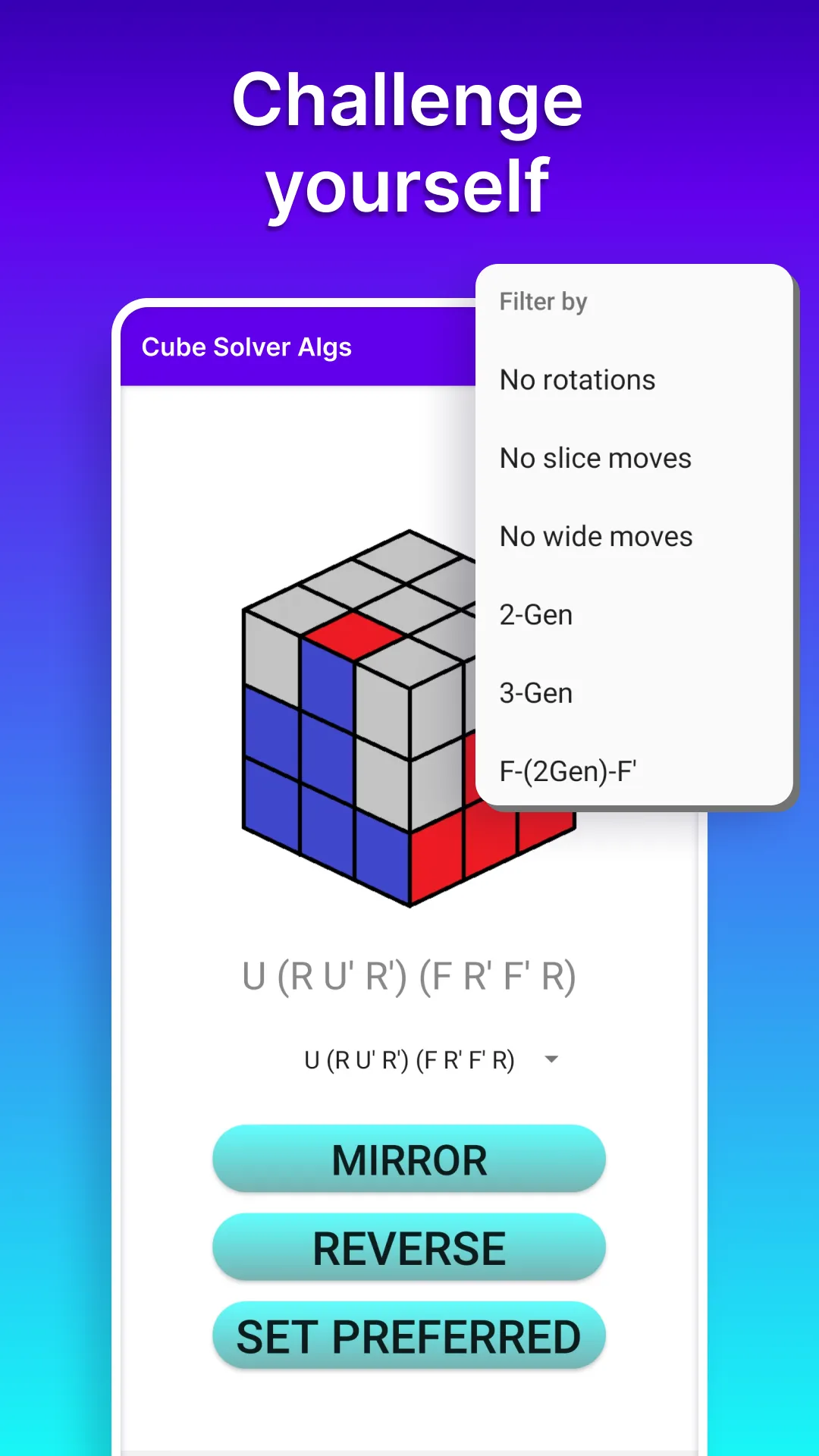 Cube Solver Algs 3x3 | Indus Appstore | Screenshot