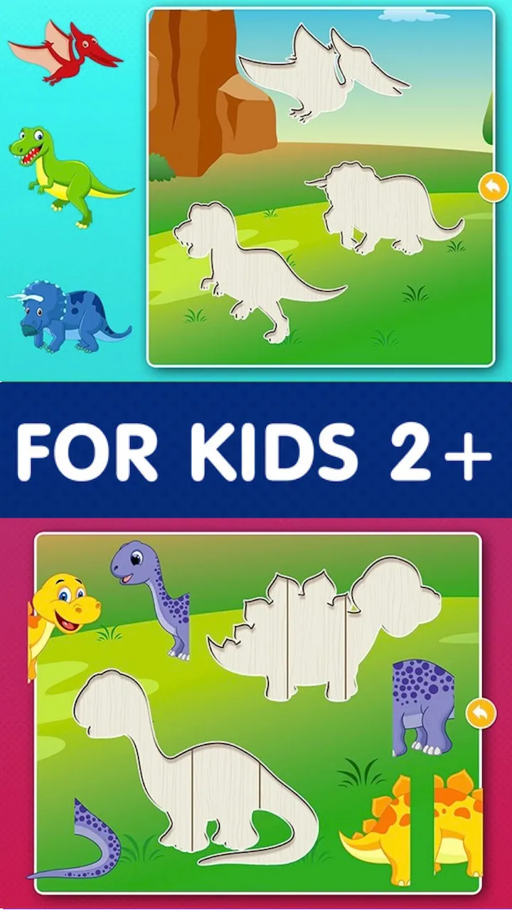 Dino Kid Puzzle for Baby Games | Indus Appstore | Screenshot