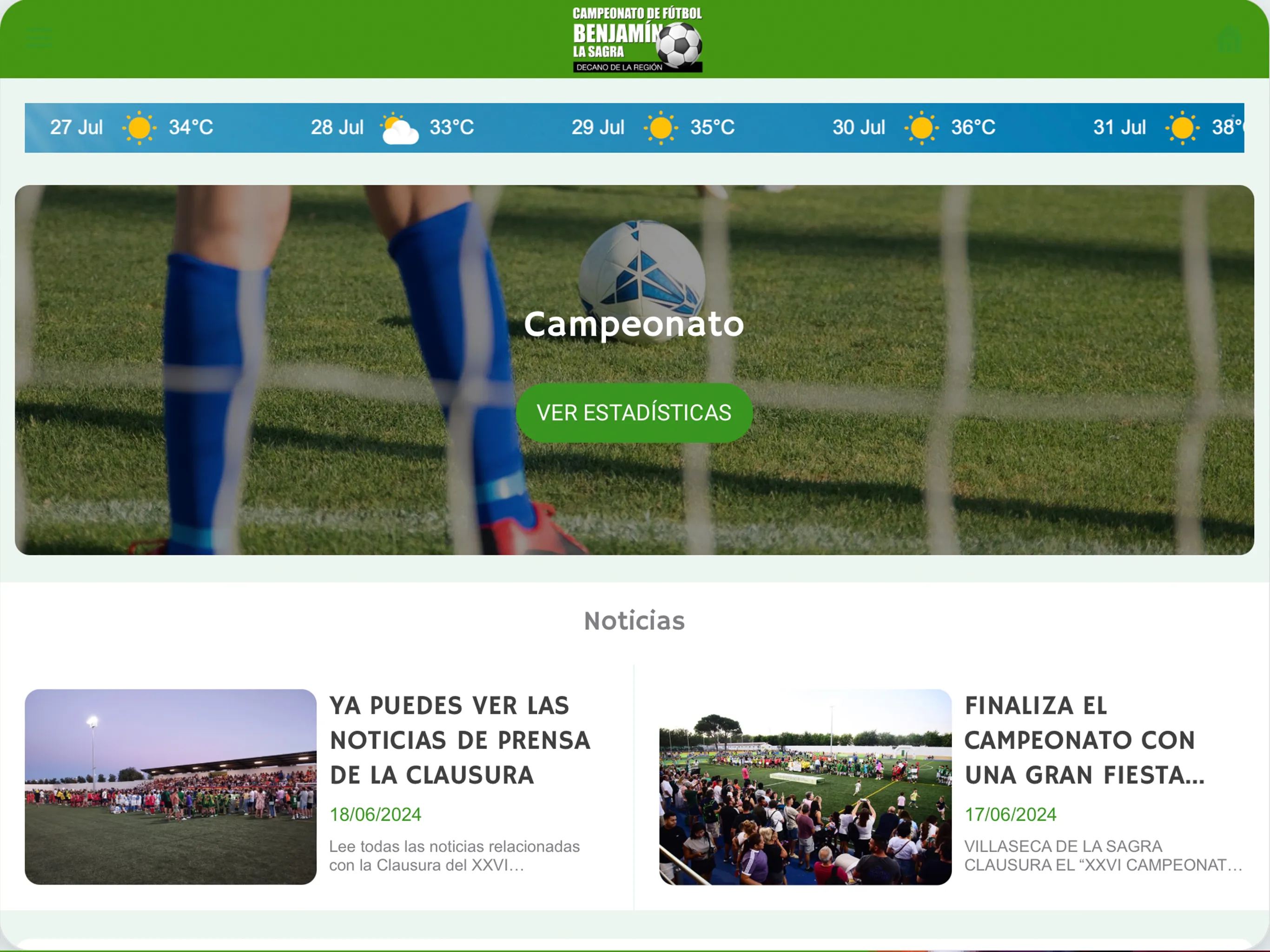 Fútbol Benjamín La Sagra | Indus Appstore | Screenshot