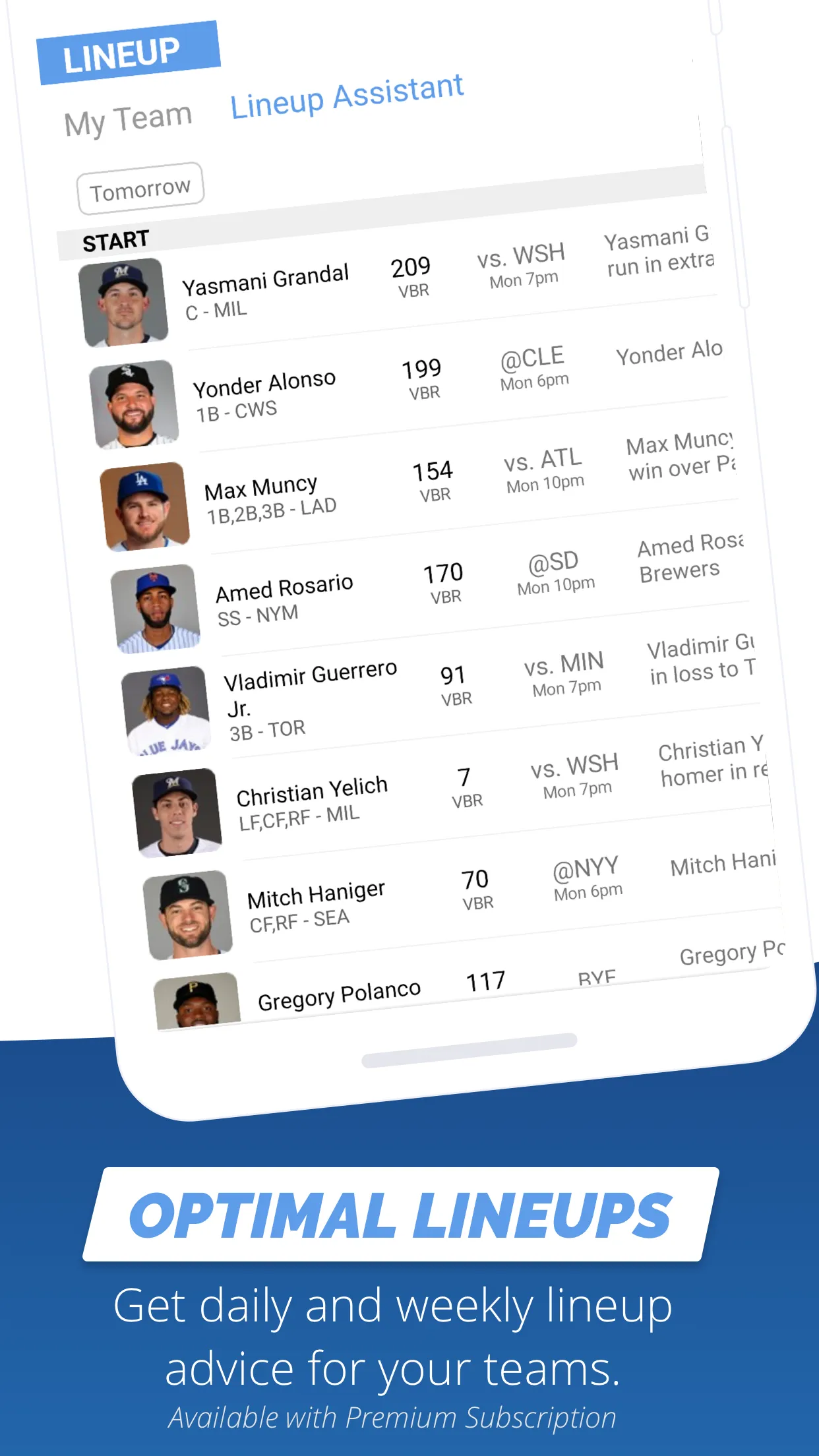 Fantasy Baseball My Playbook | Indus Appstore | Screenshot