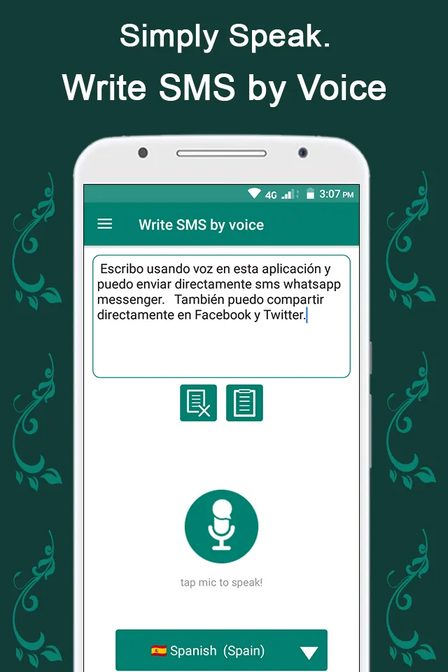 Write SMS by Voice | Indus Appstore | Screenshot