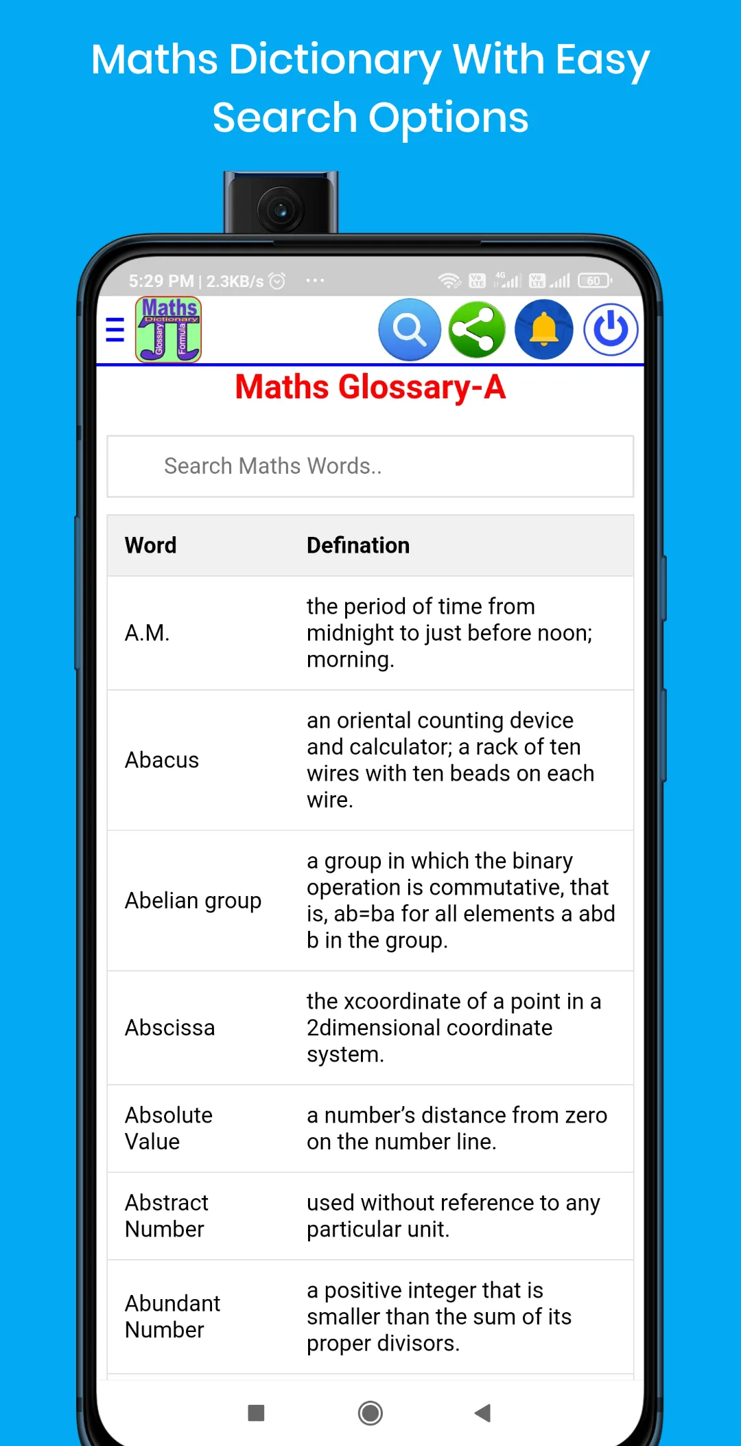 Math Dictionary Formula Solver | Indus Appstore | Screenshot