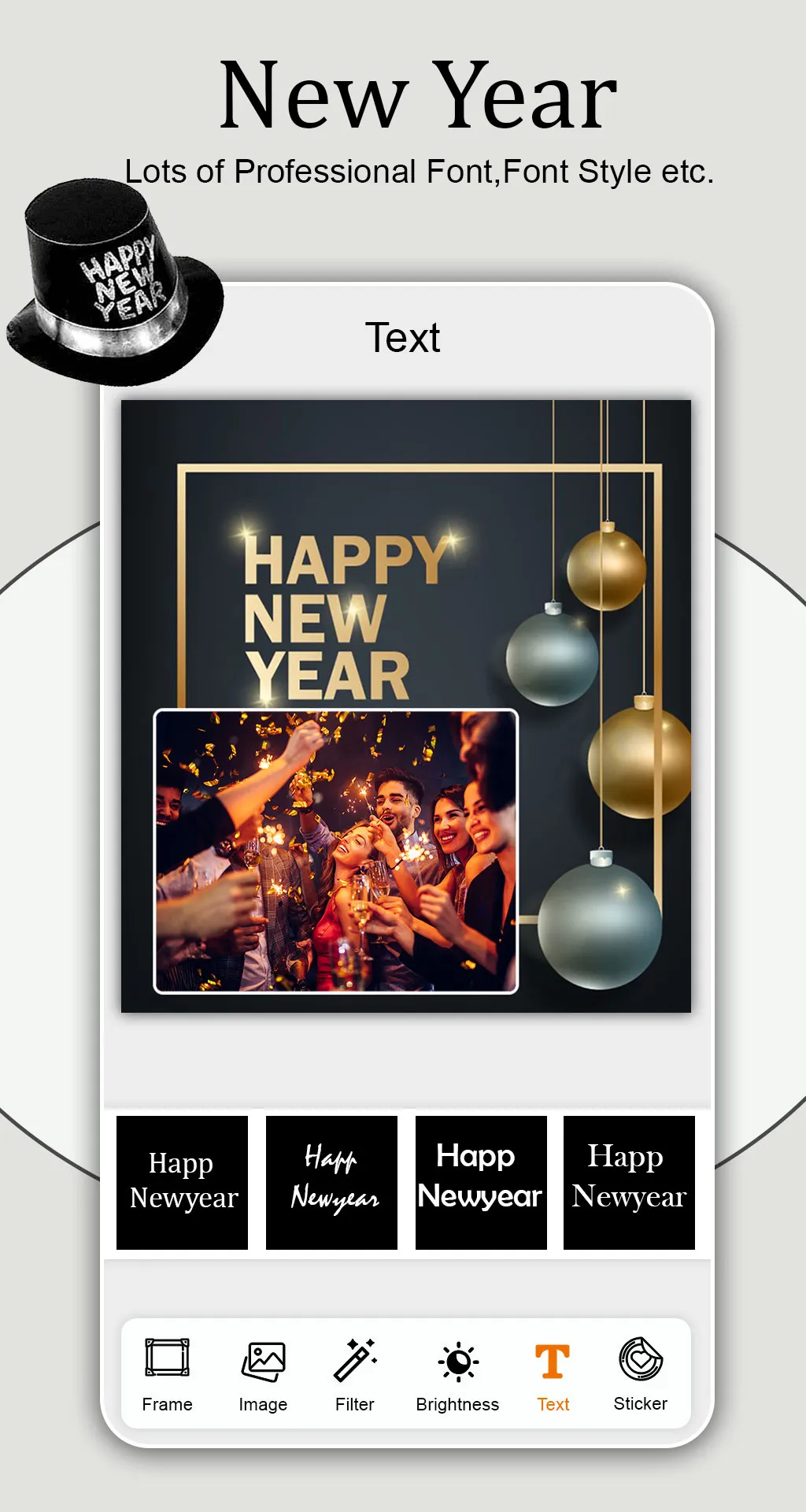 Happy New Year Photo Frame | Indus Appstore | Screenshot