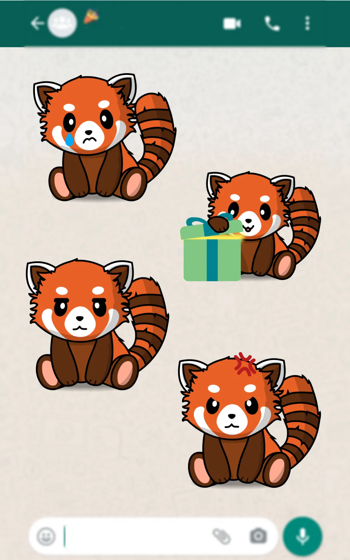 Red Panda WAStickerApps | Indus Appstore | Screenshot