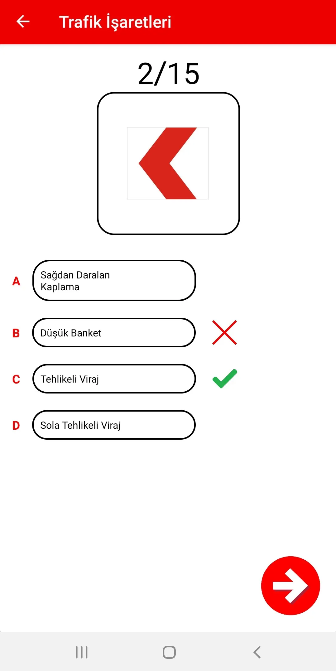 Trafik İşaretleri (Sınavlı) | Indus Appstore | Screenshot