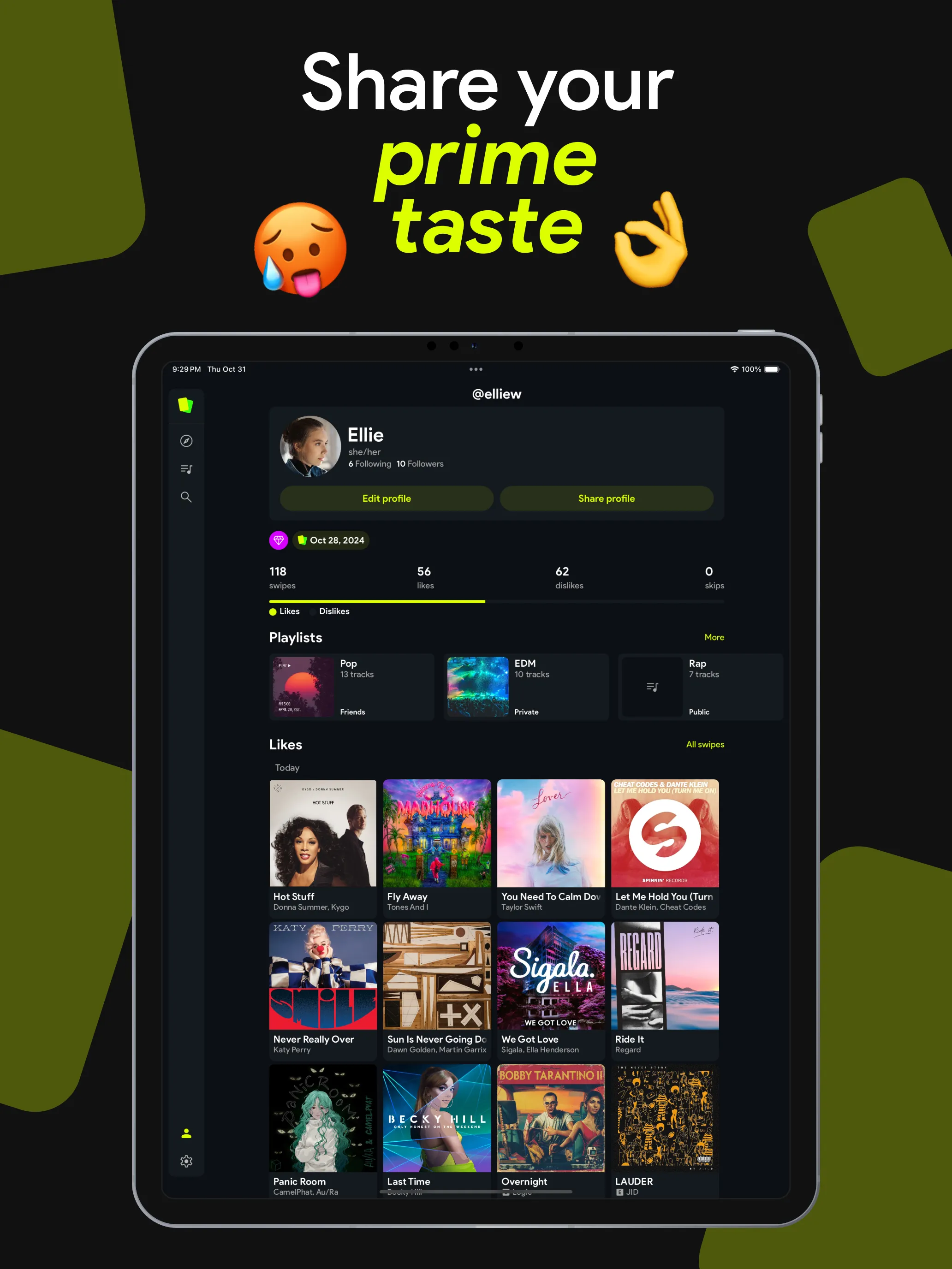 Swipefy for Spotify | Indus Appstore | Screenshot