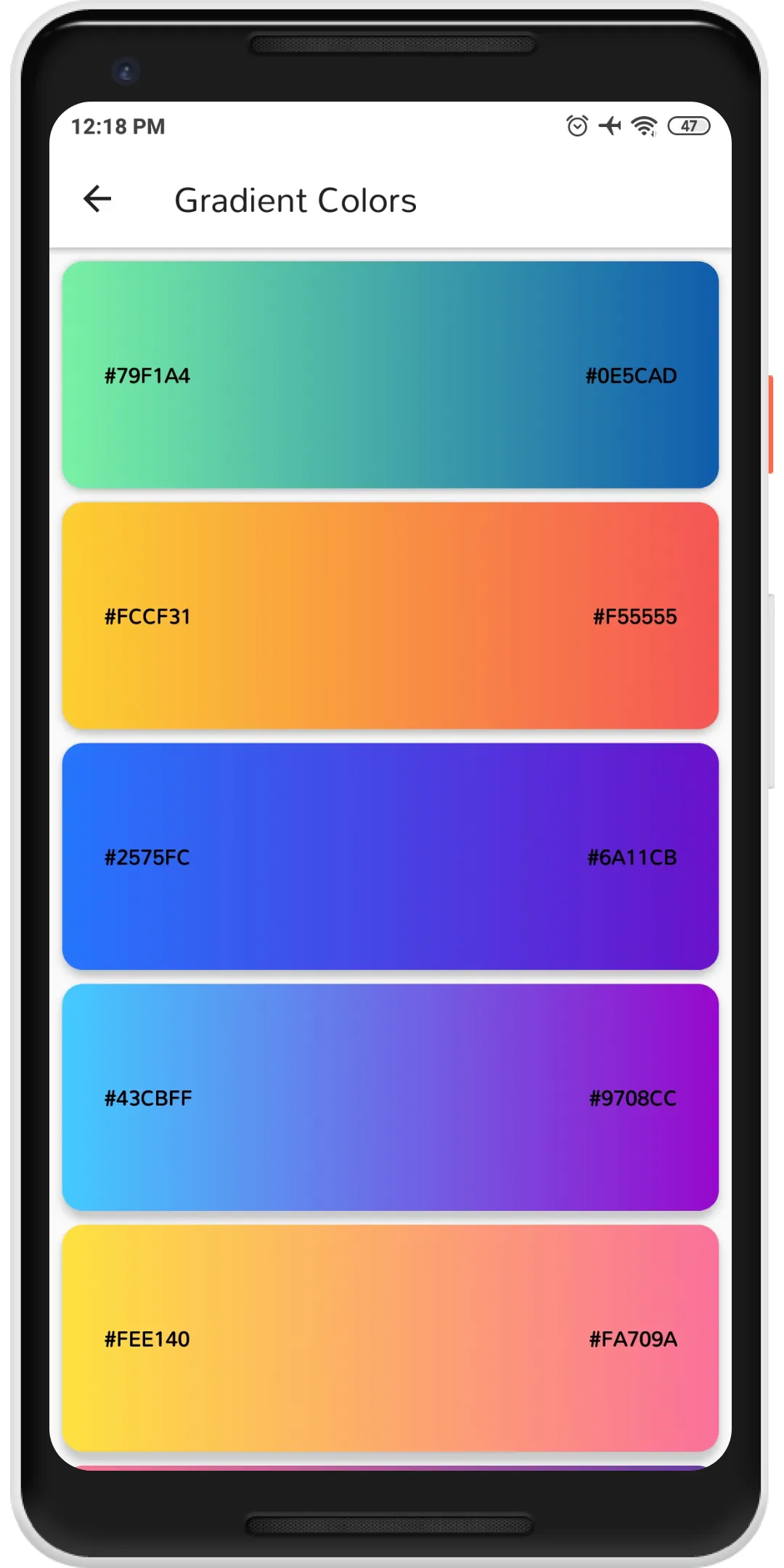 Material Design Color Palettes | Indus Appstore | Screenshot