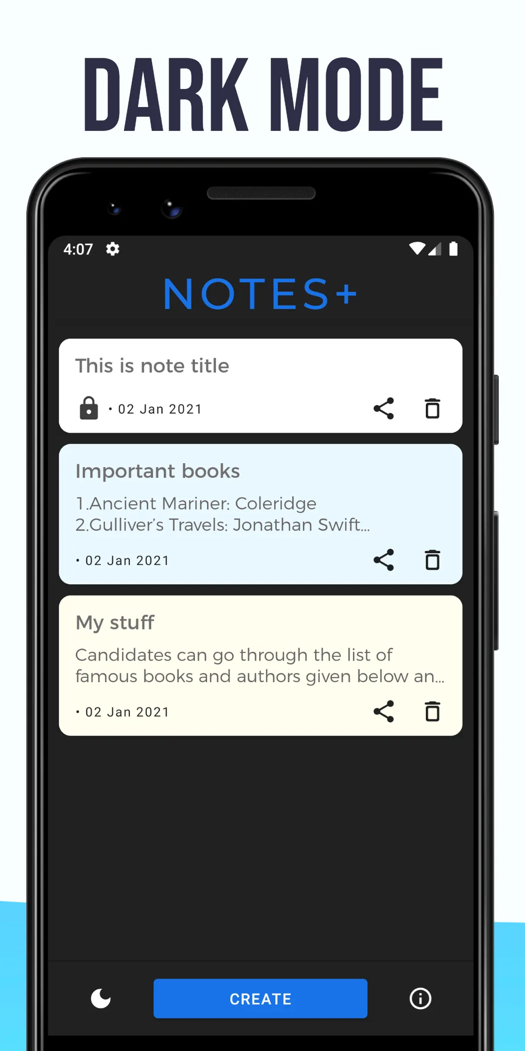 Notes+ : Protected Notes App | Indus Appstore | Screenshot