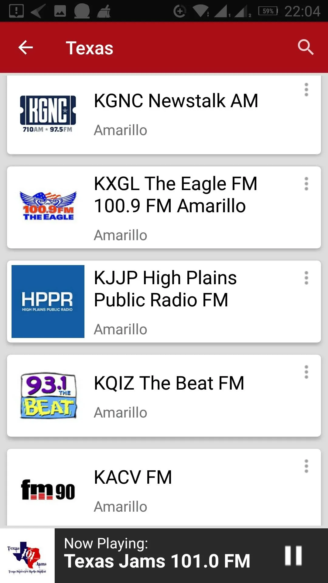 Texas Radio Stations - USA | Indus Appstore | Screenshot