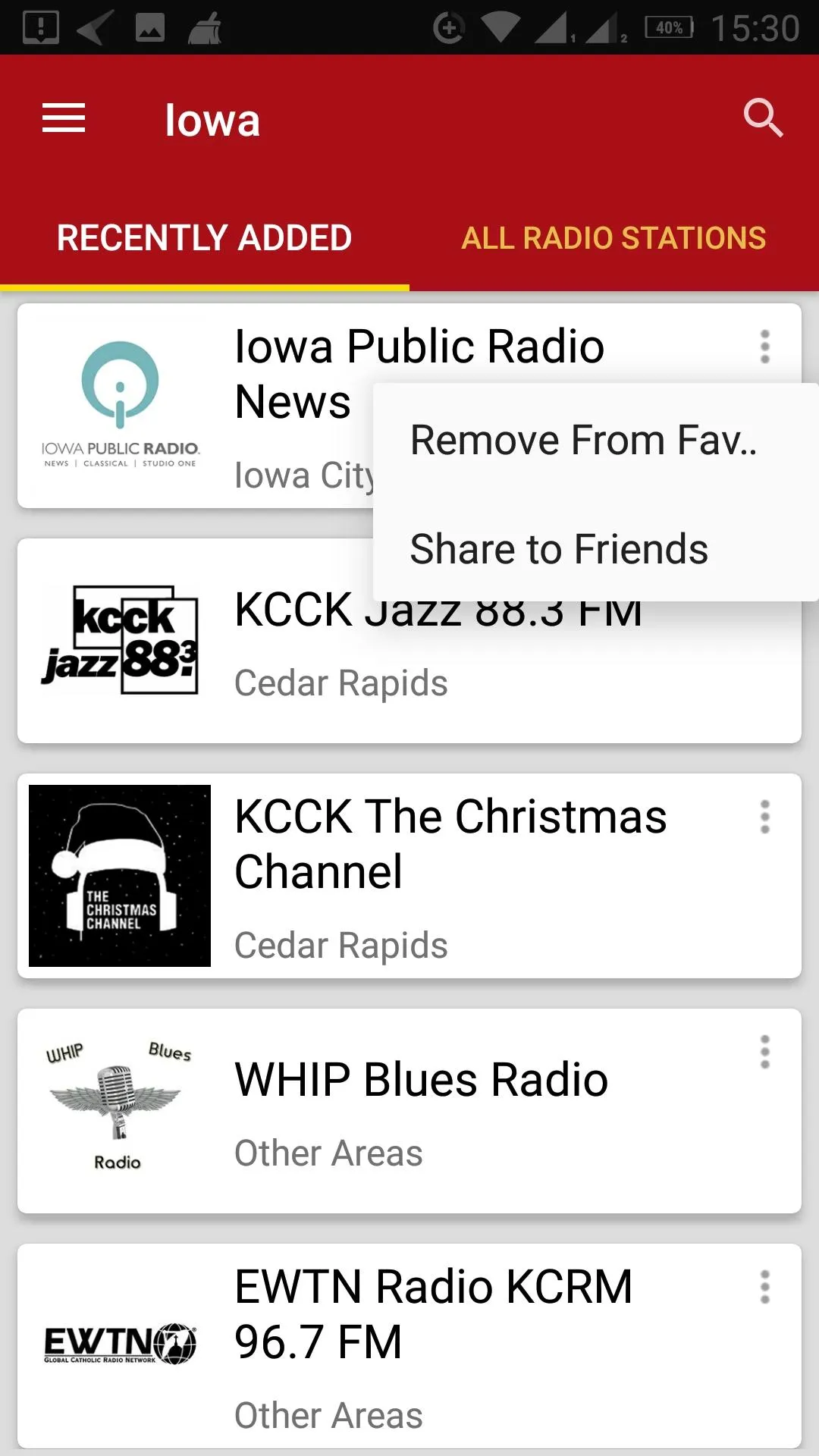 Iowa Radio Stations - USA | Indus Appstore | Screenshot