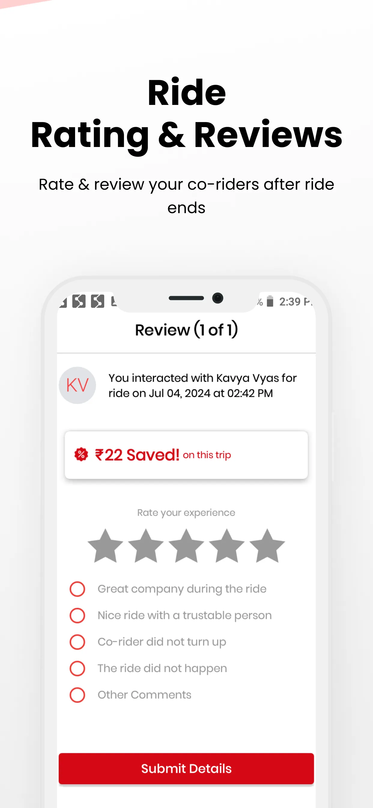 sRide™ - Carpool & Taxipool | Indus Appstore | Screenshot