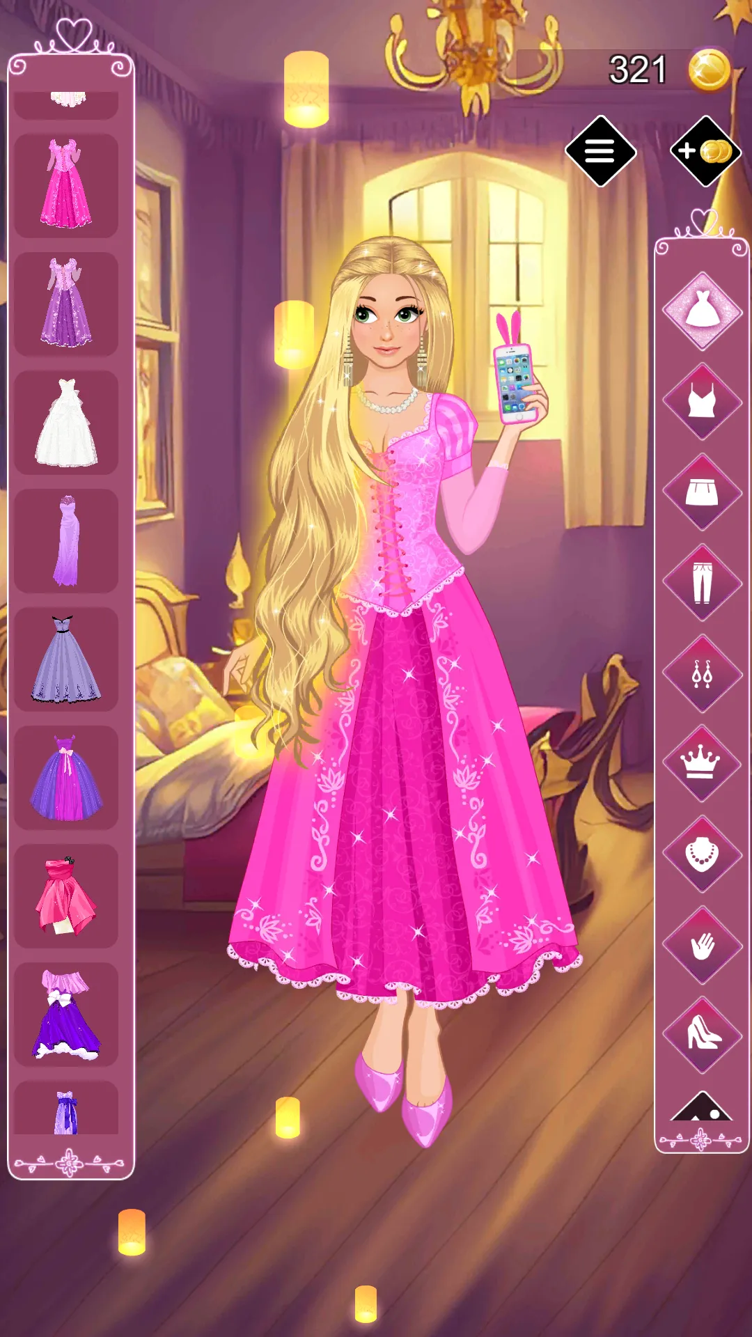 Golden princess dress up game | Indus Appstore | Screenshot