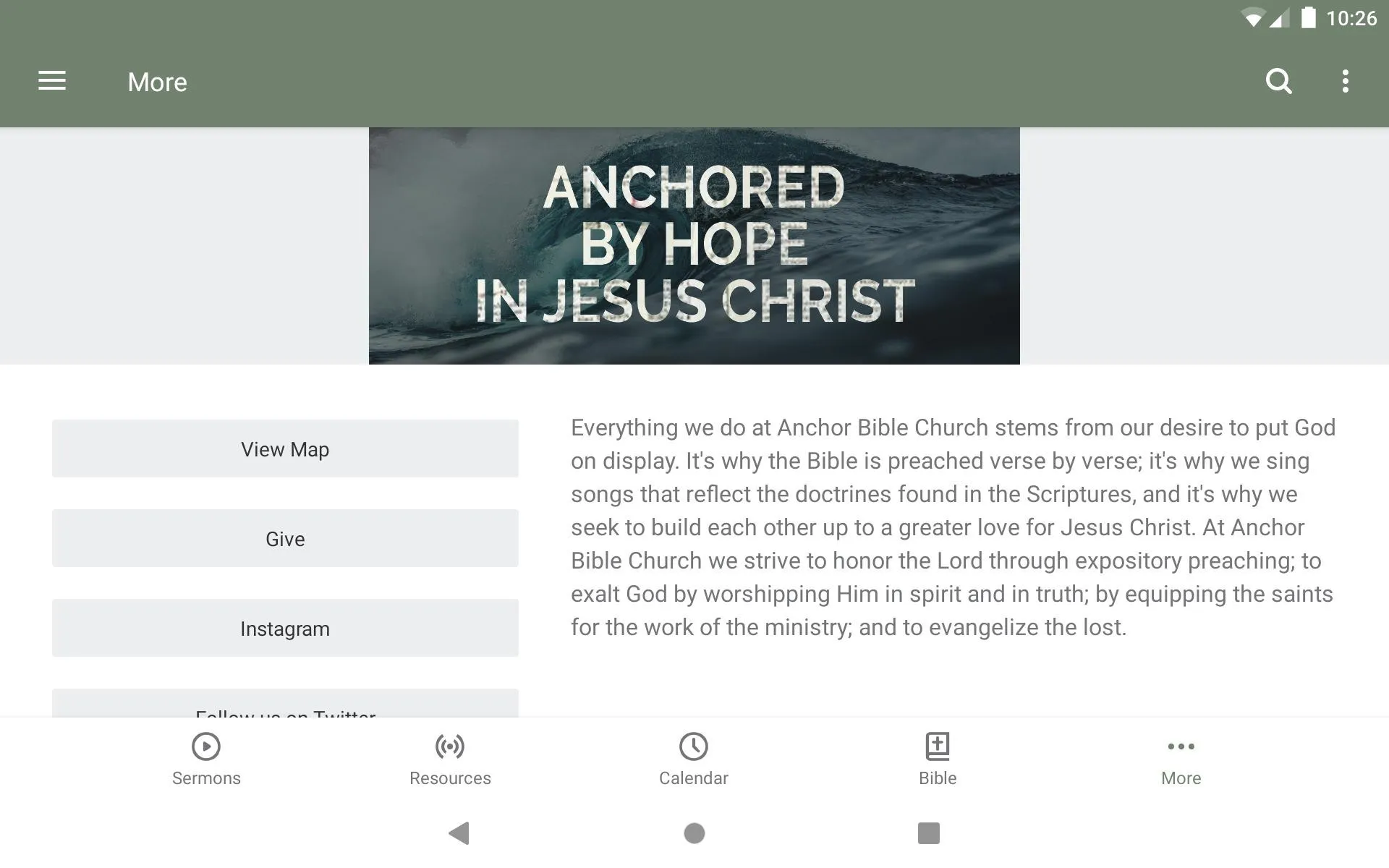 Anchor Bible Church | Indus Appstore | Screenshot