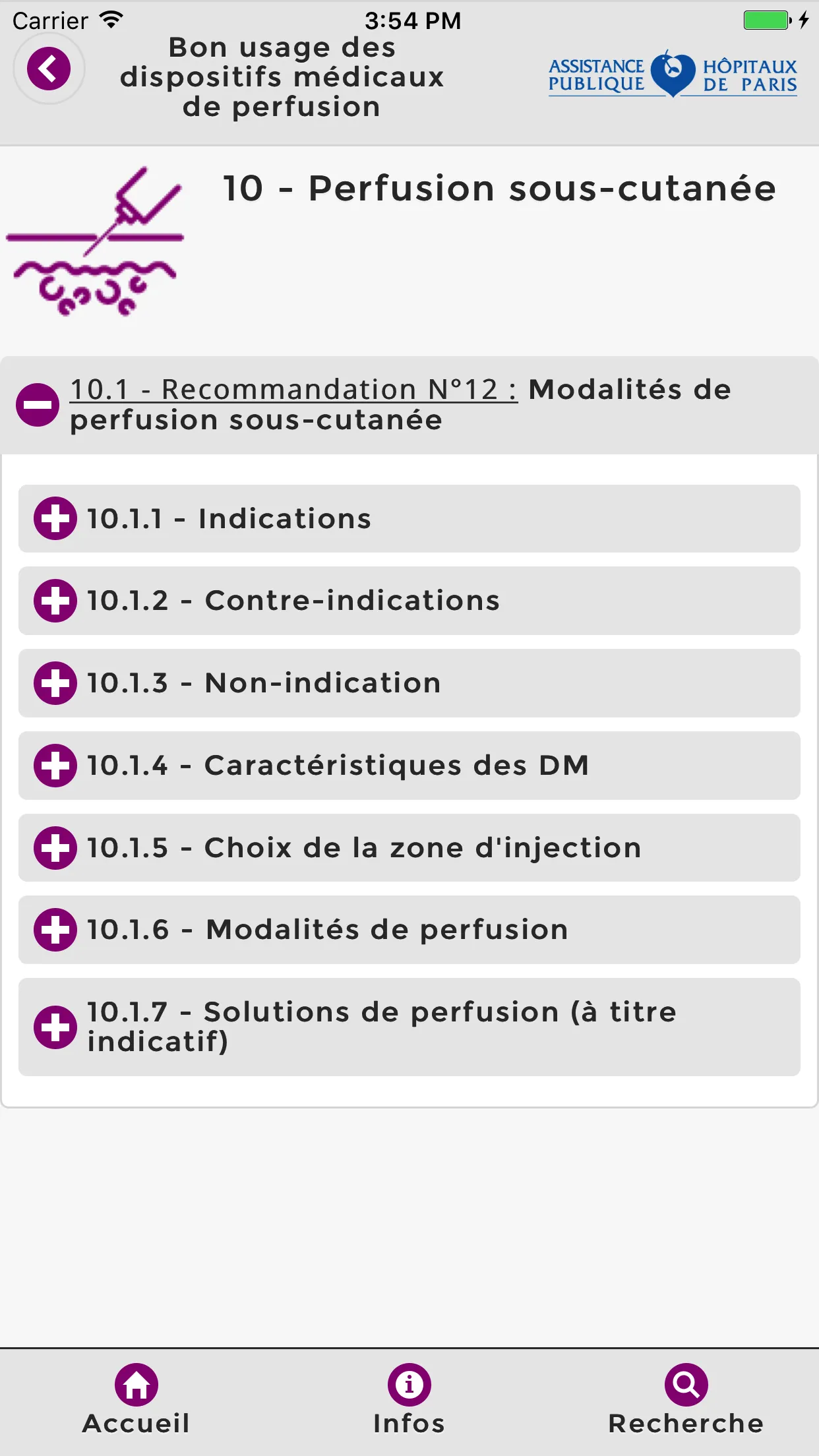 Reco Perfusion AP-HP | Indus Appstore | Screenshot