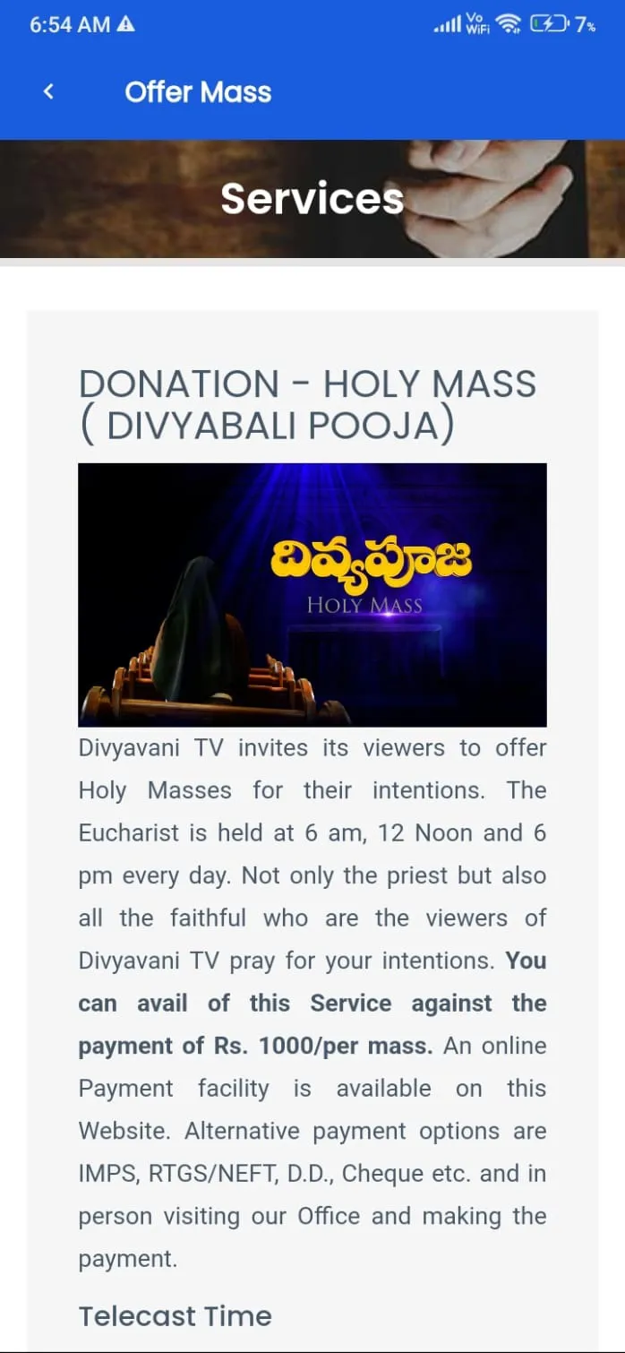 Divyavani Telugu Catholic TV | Indus Appstore | Screenshot